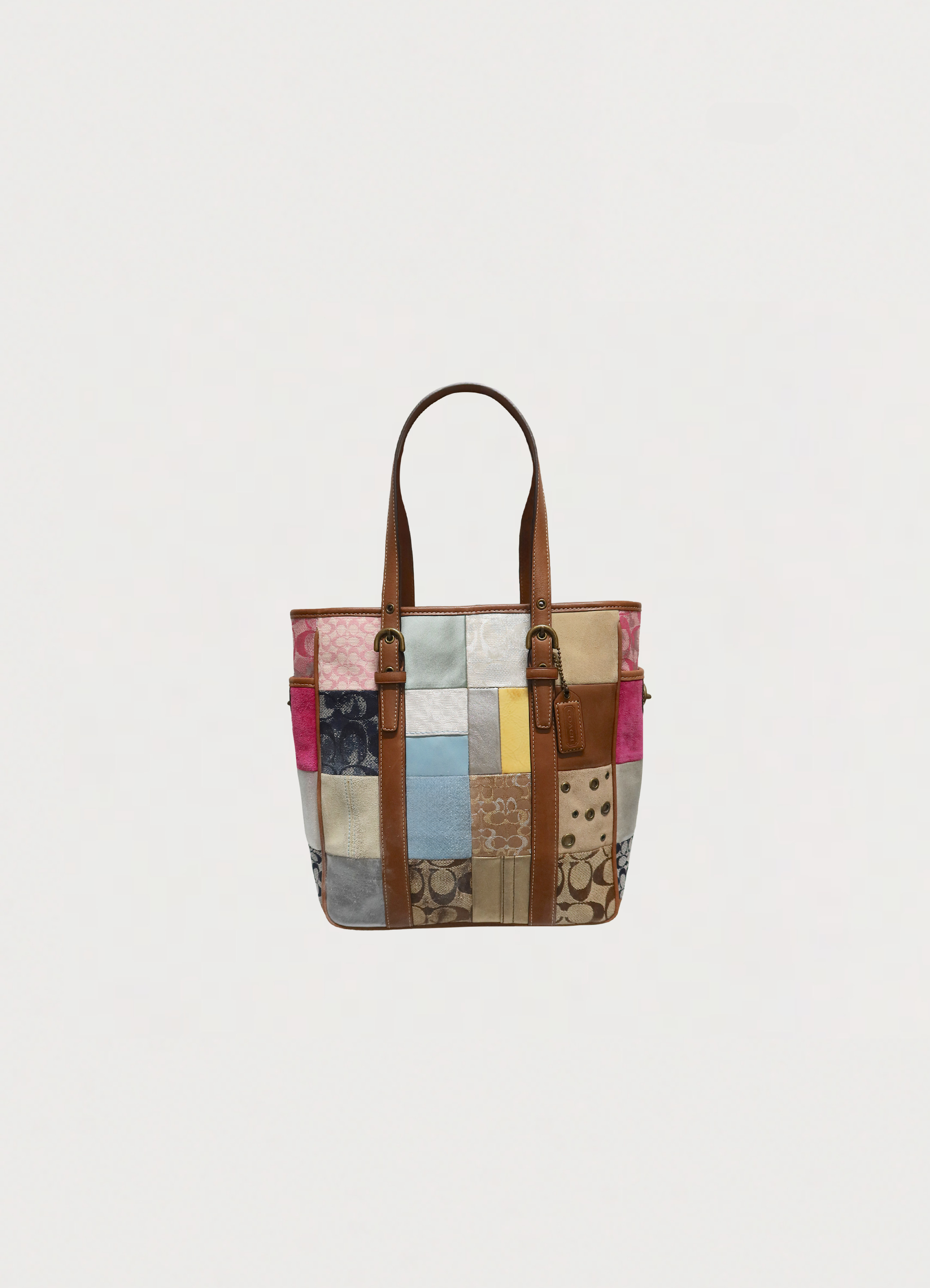 HOLIDAY PATCHWORK GALLERY TOTE BAG
