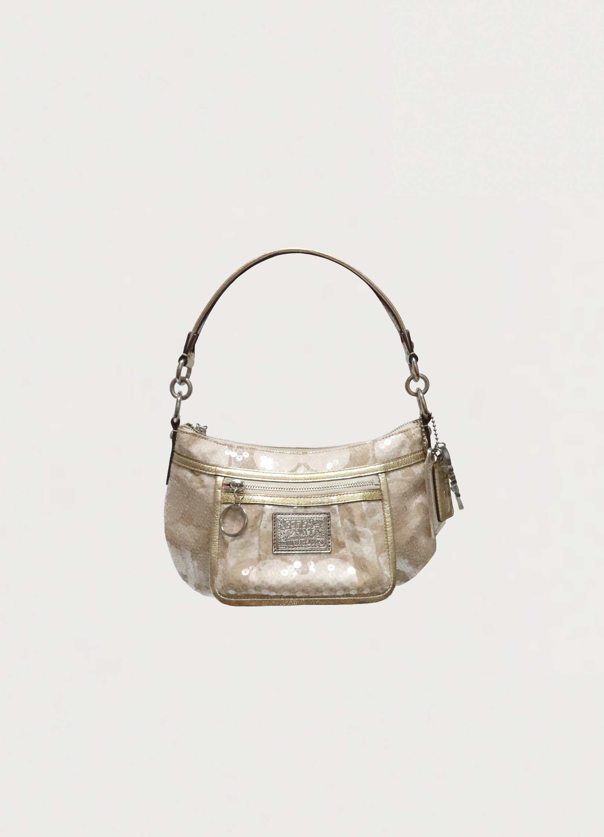 POPPY SEQUIN SIGNATURE SHOULDER BAG