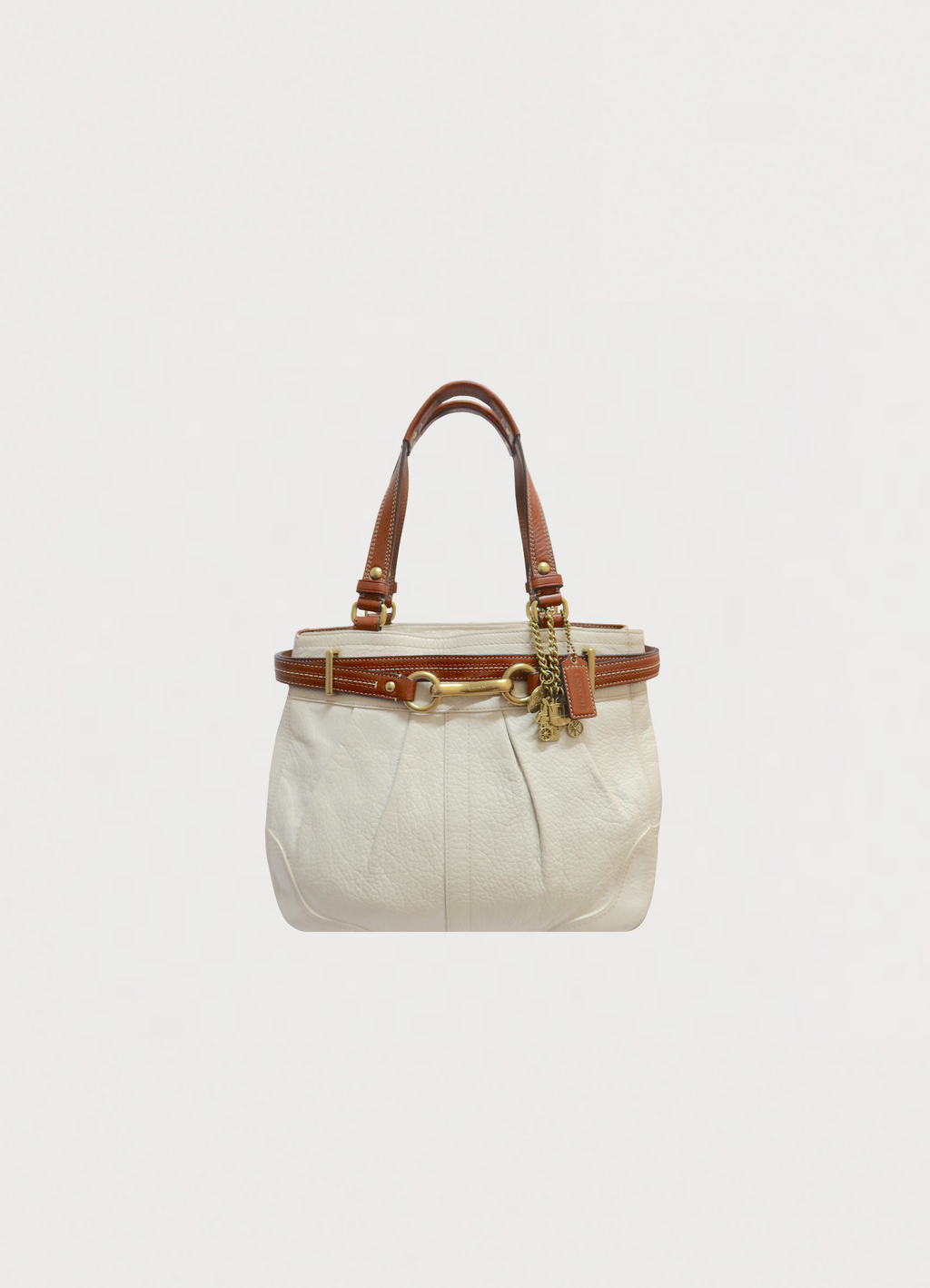 PLEATED HAMPTONS LEATHER SHOULDER BAG