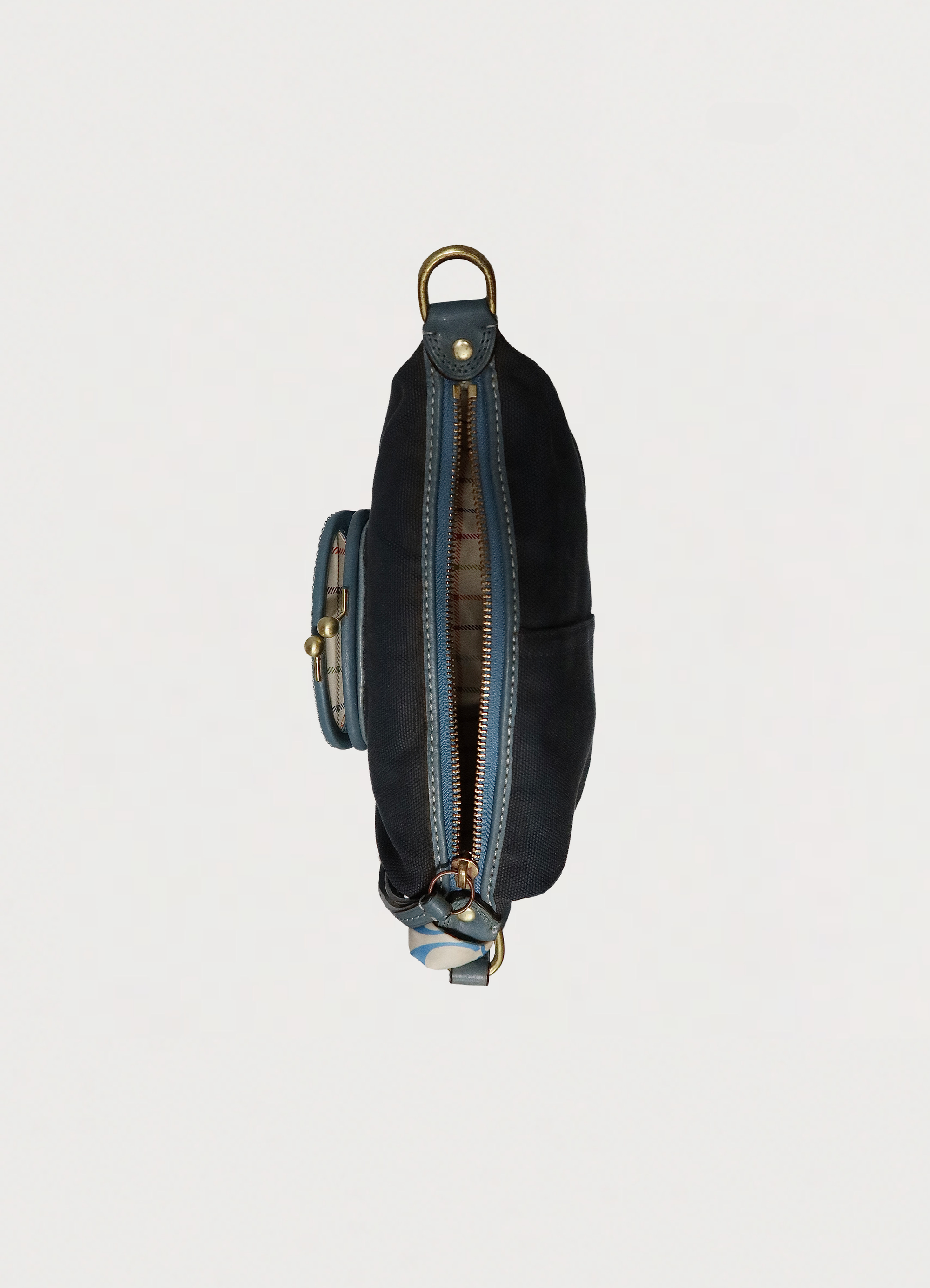 KISSLOCK POCKET STRIPE POCHETTE BAG