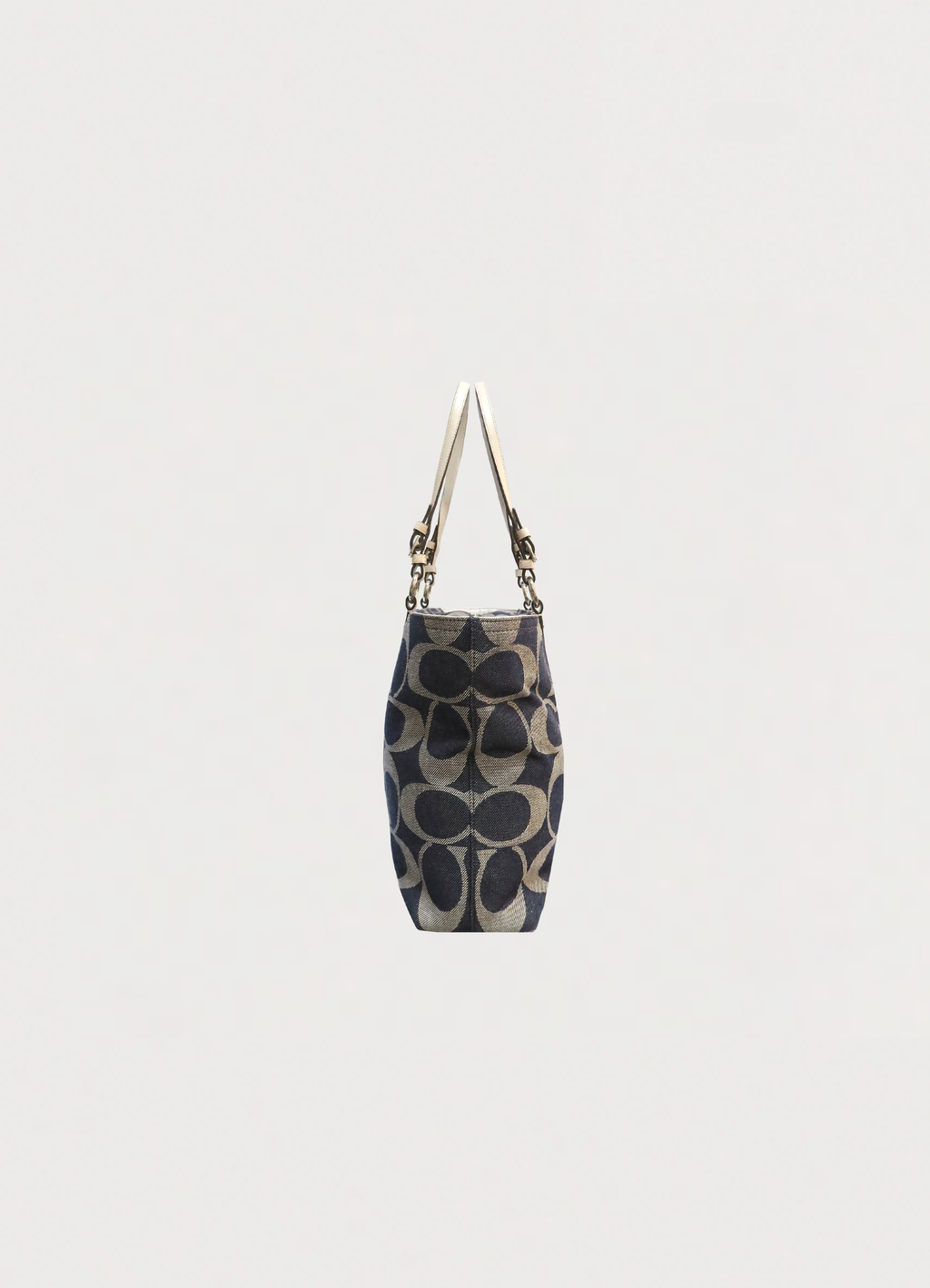 HAMPTONS SIGNATURE DENIM TOTE SHOULDER BAG
