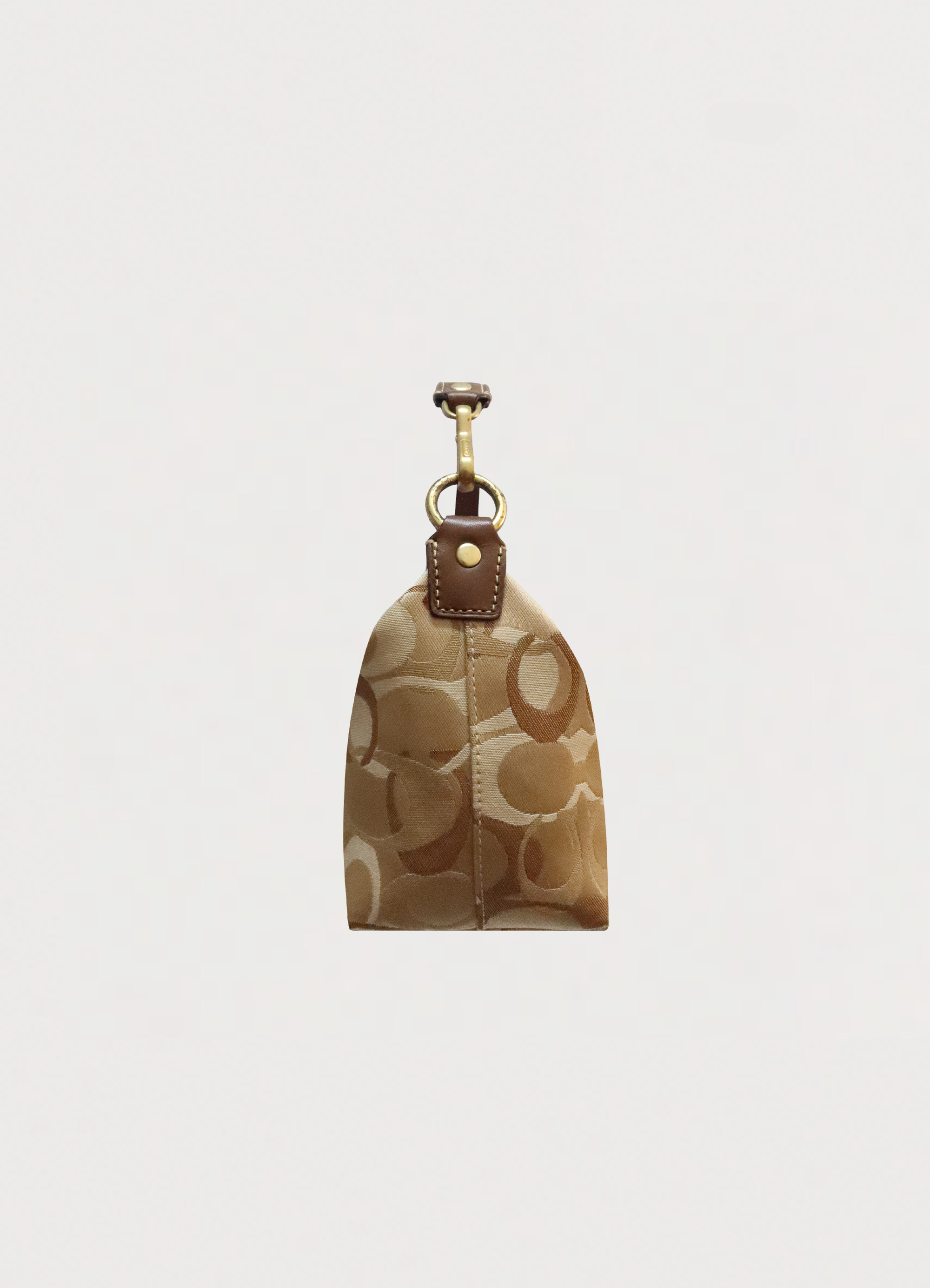 SIGNATURE OPTIC MINI POUCH DEMI HANDBAG