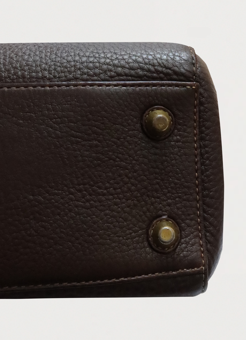 HAMPTONS PEBBLED LEATHER SATCHEL SHOULDER BAG