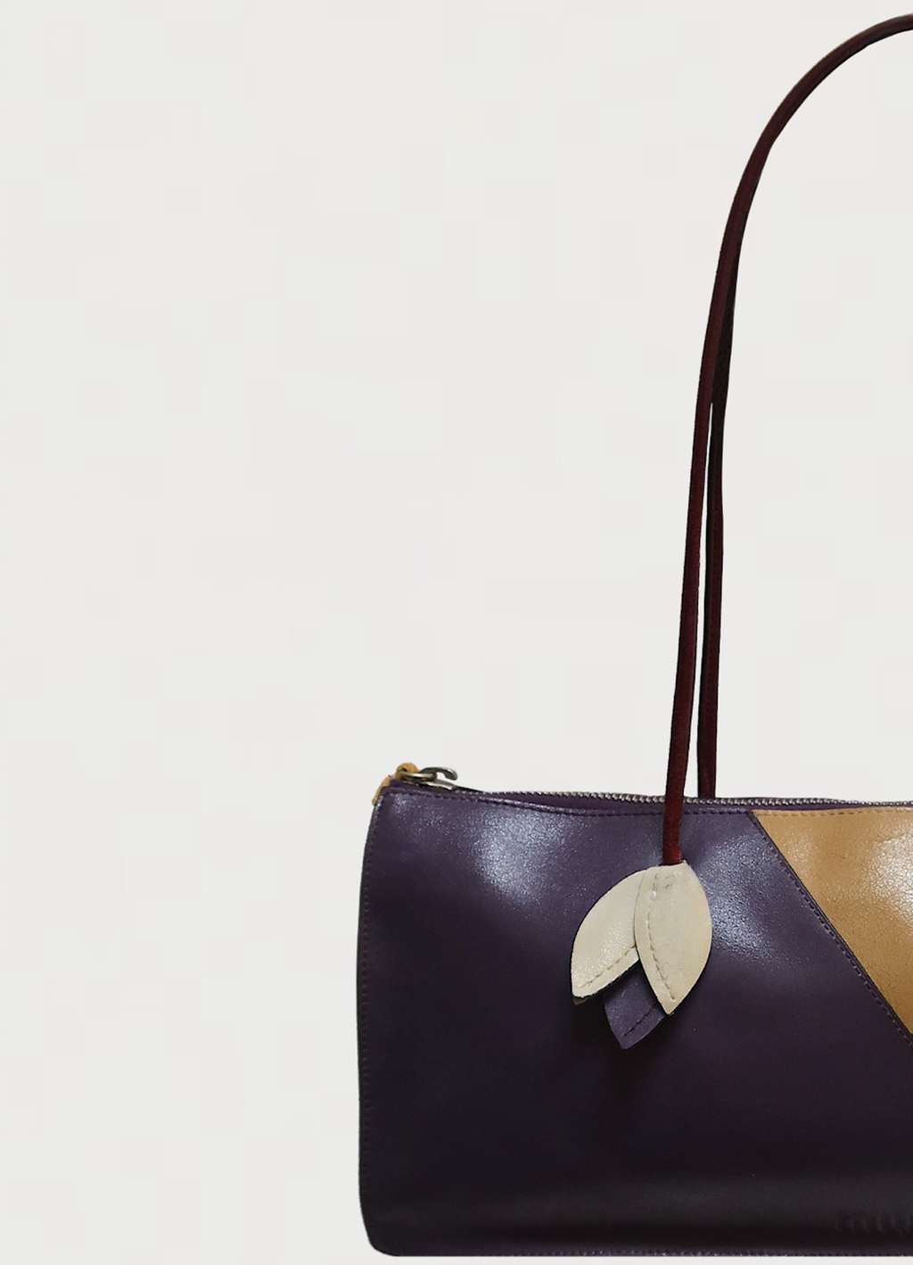 LEAF COLOURBLOCK SHOULDER BAG