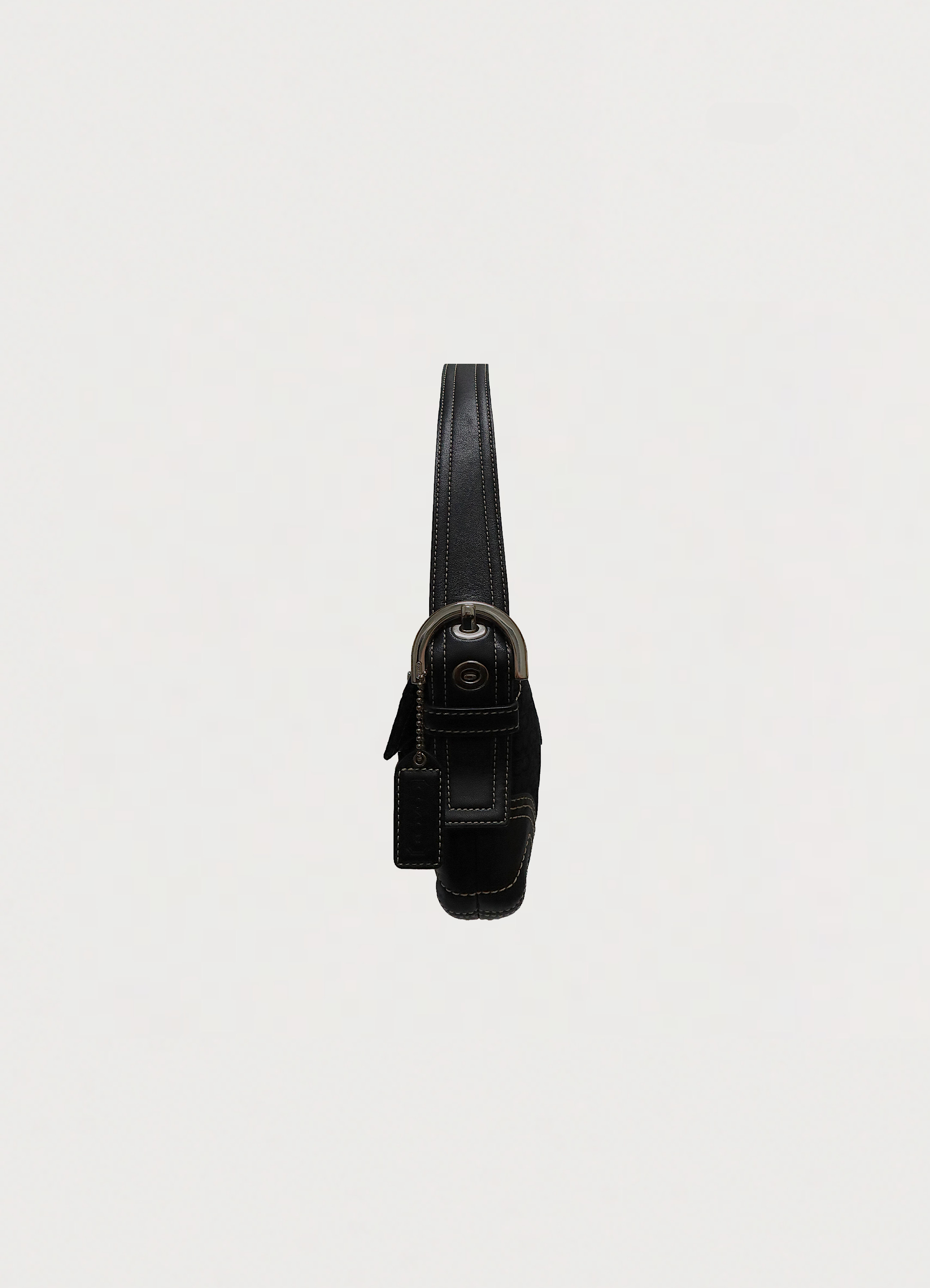 SOHO SIGNATURE MONOGRAM FLAP SHOULDER BAG