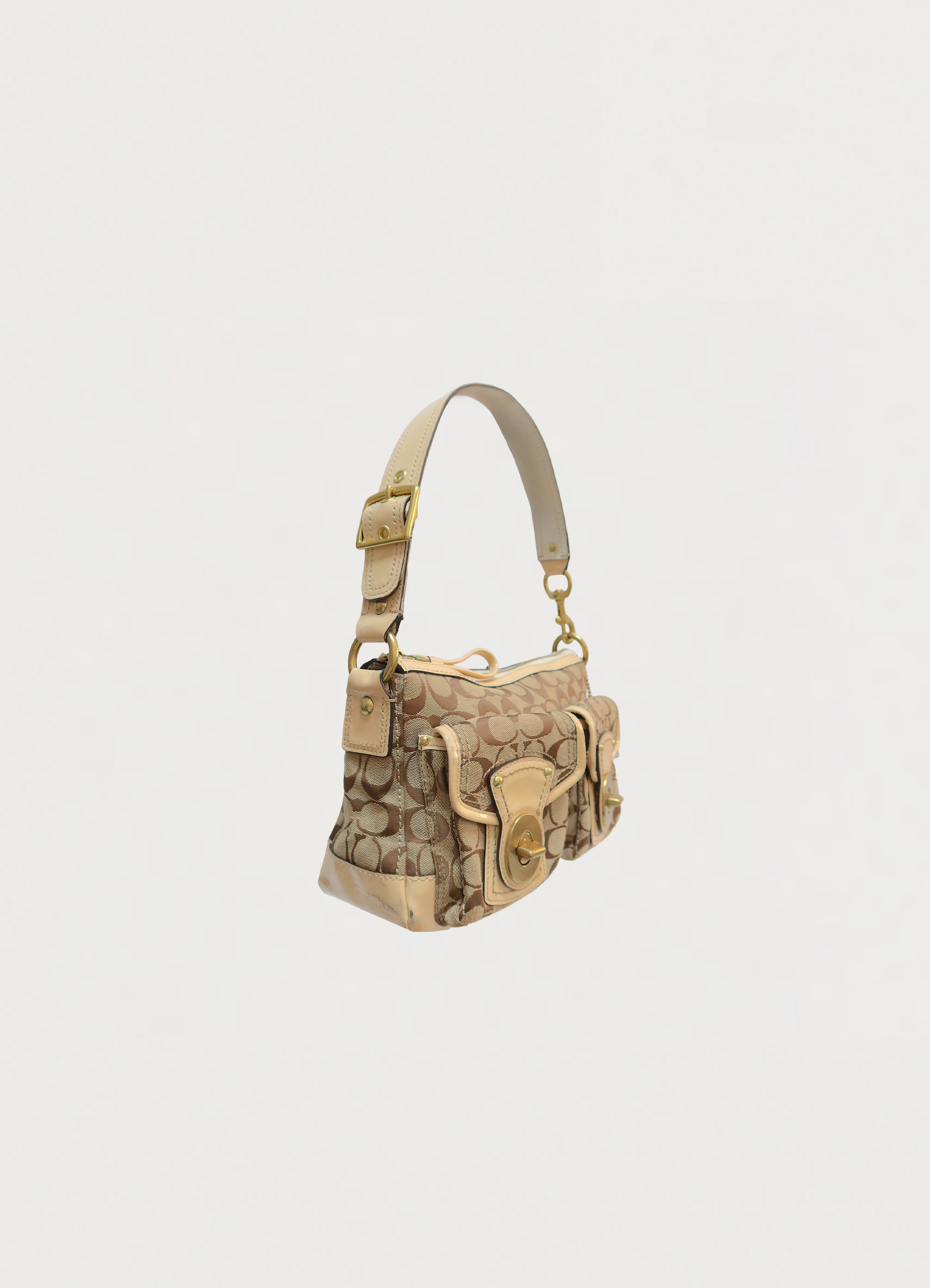 LEGACY SIGNATURE TURNLOCK SHOULDER BAG