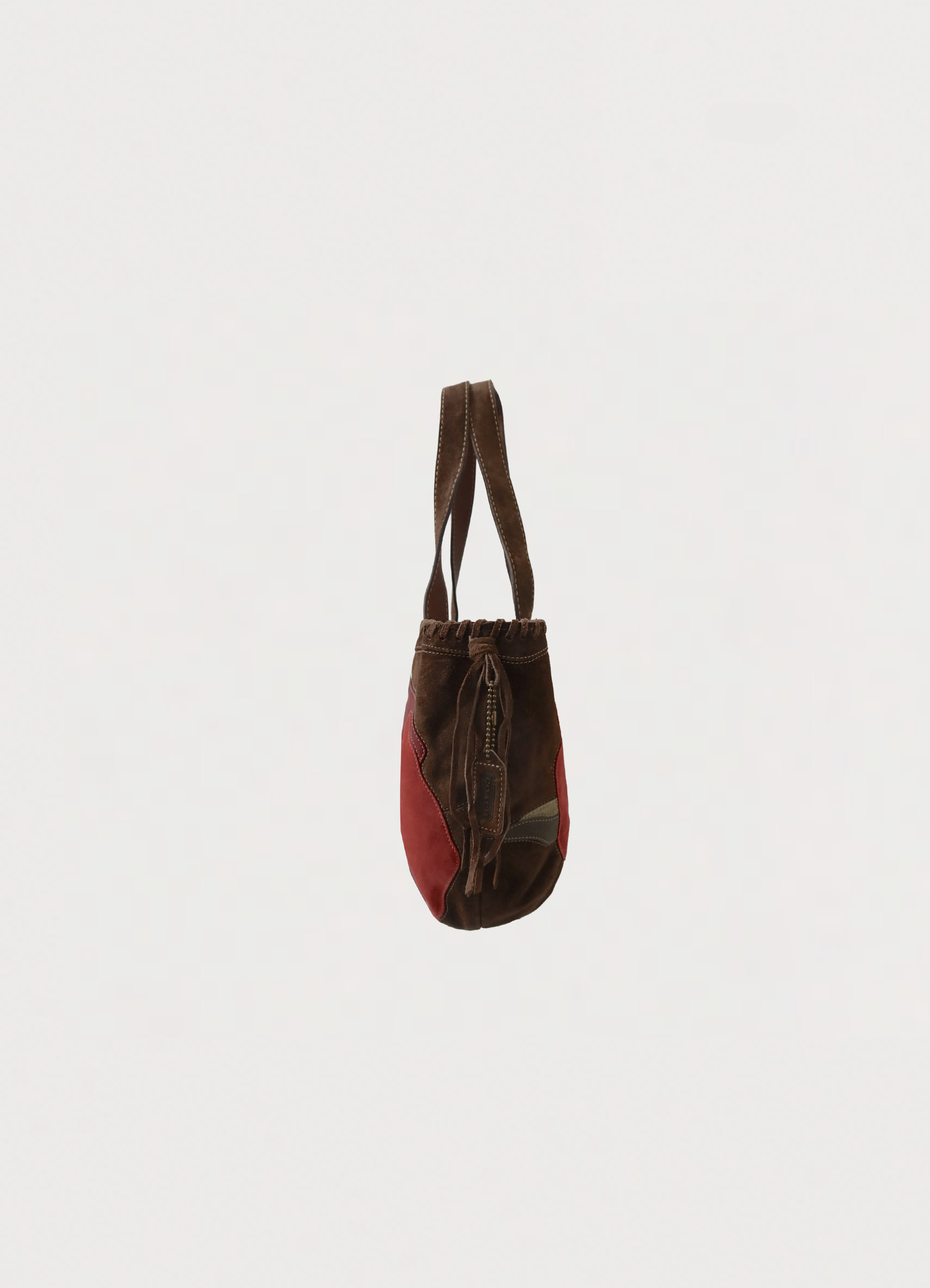POPPIES FOR PEACE SUEDE TOTE BAG
