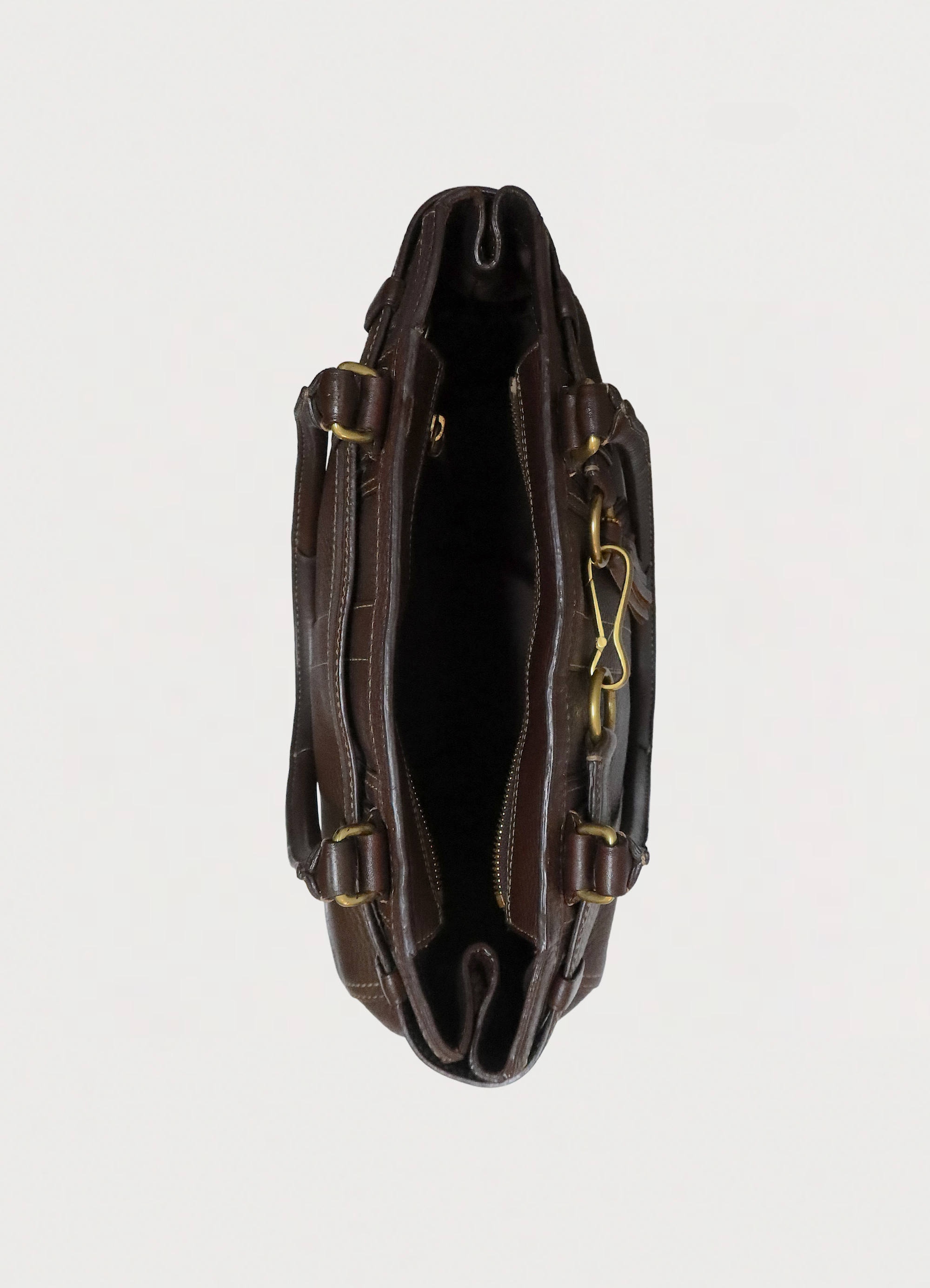 HAMPTONS PEBBLED LEATHER SATCHEL SHOULDER BAG