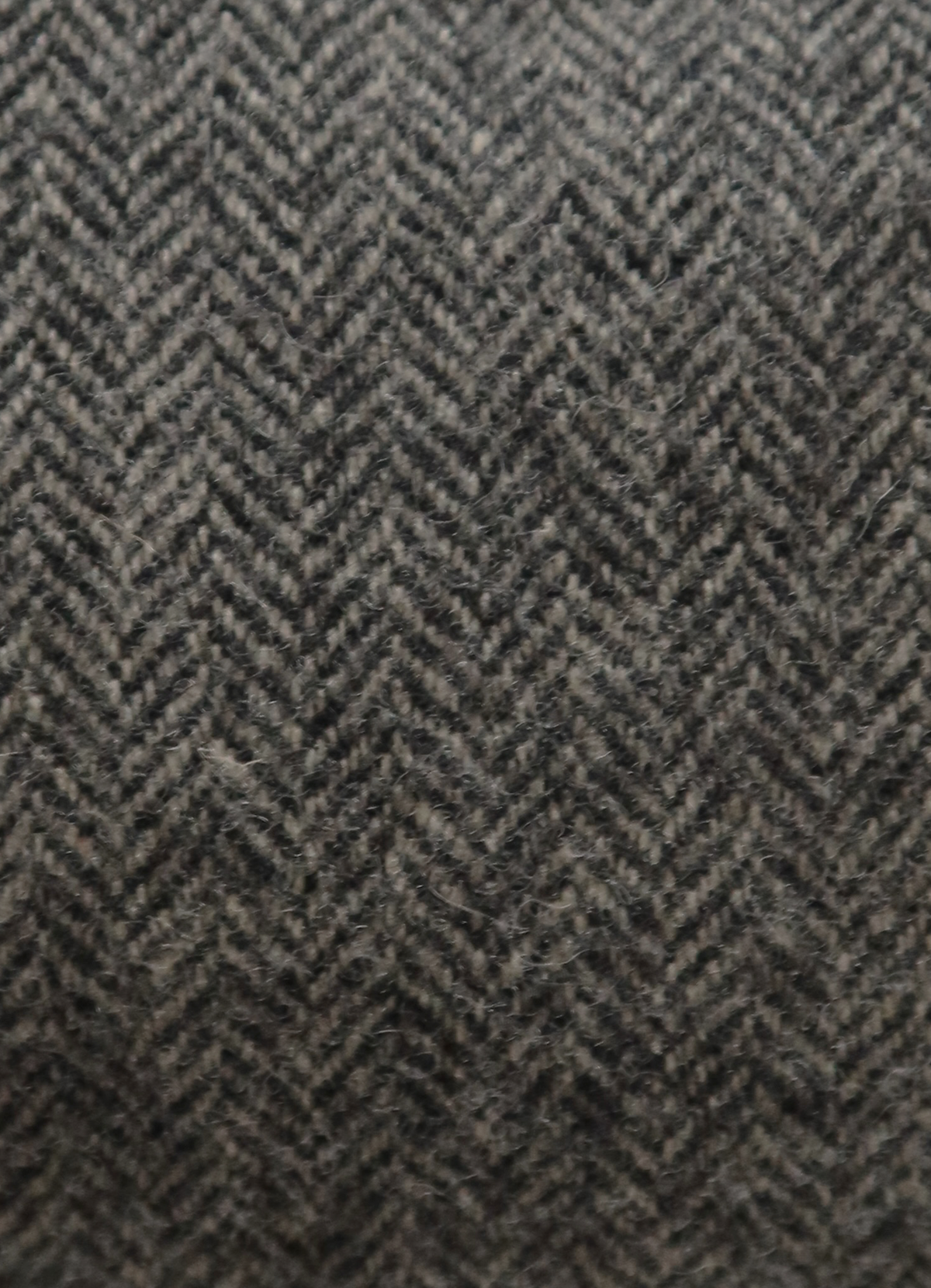 HERRINGBONE TWEED LEATHER SHOULDER BAG