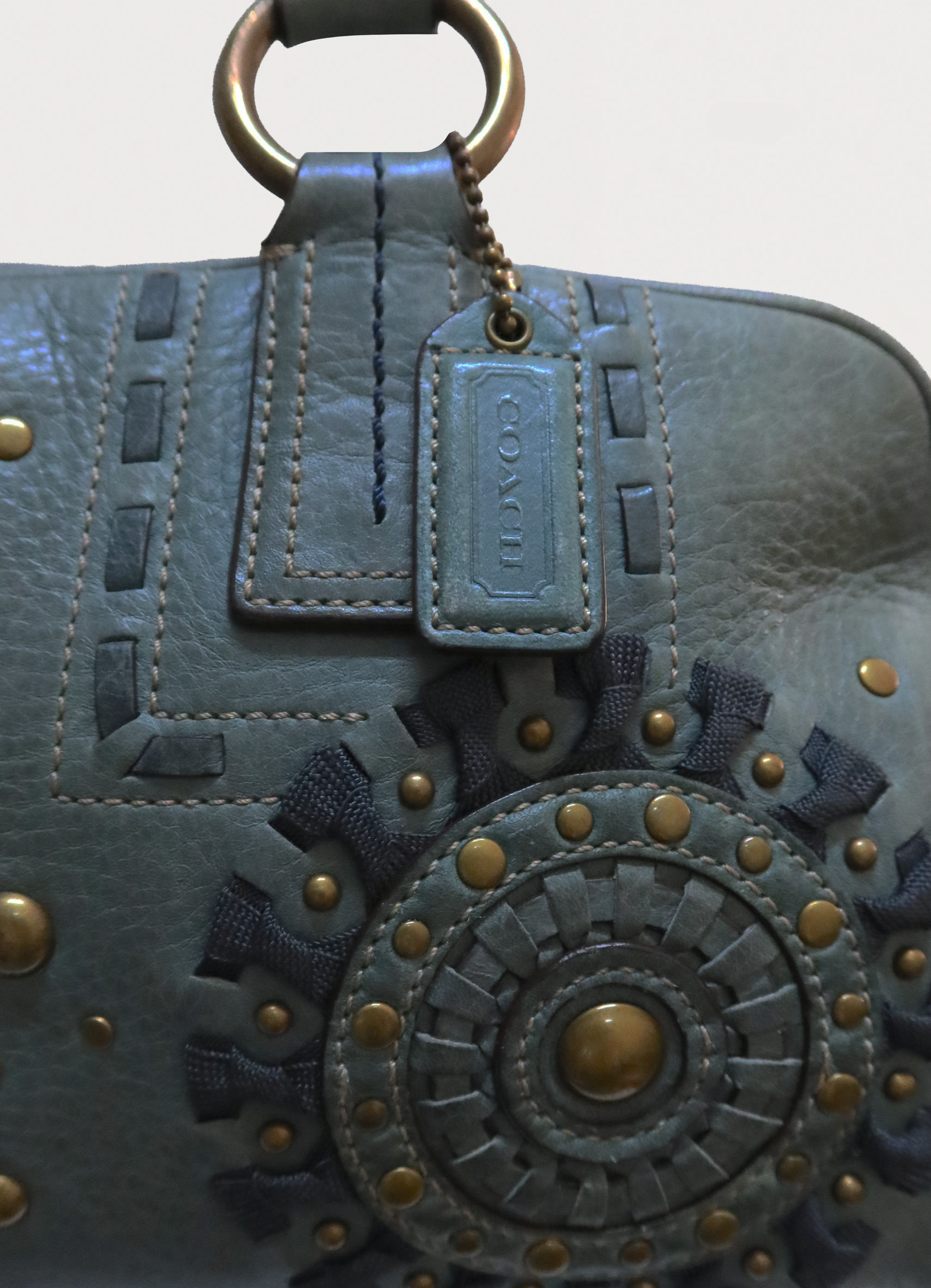 MIA STUDDED STARBURST SATCHEL SHOULDER BAG