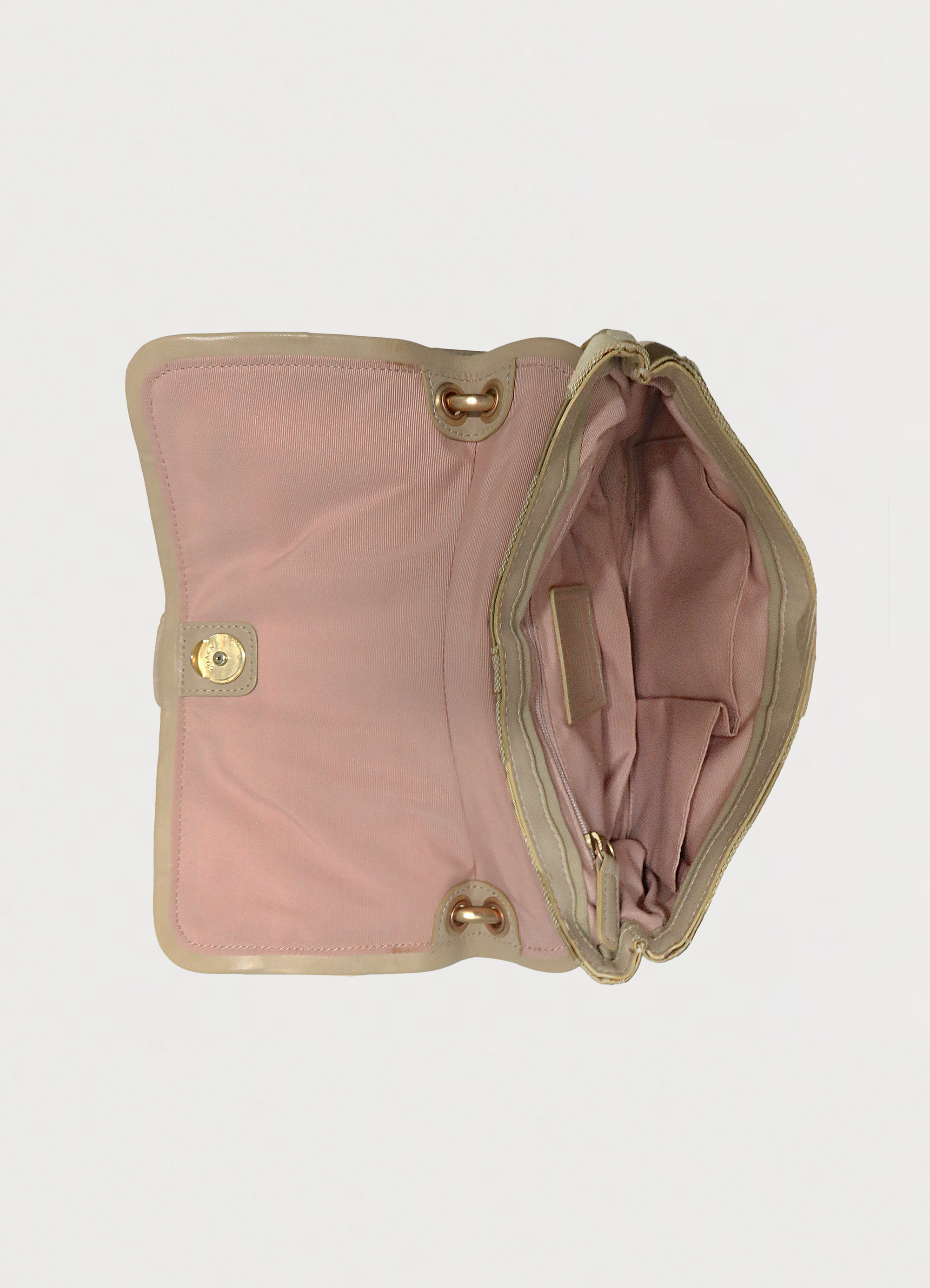 BOW PARKER OP ART FLAP SHOULDER BAG