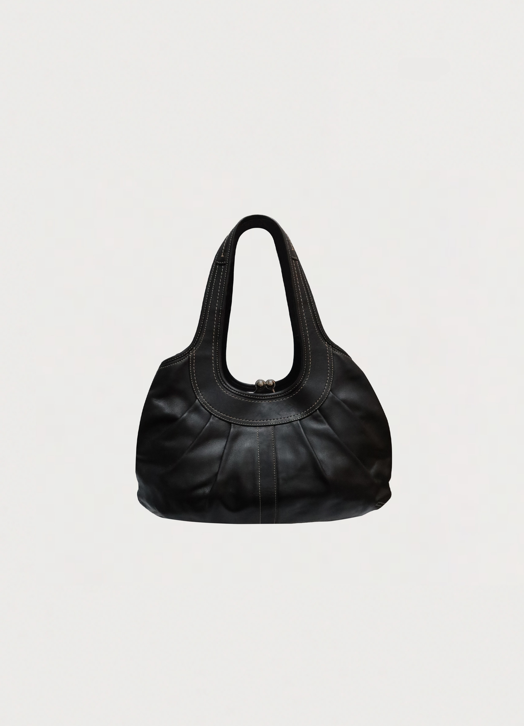 ERGO PLEATED FRAME SATCHEL BAG