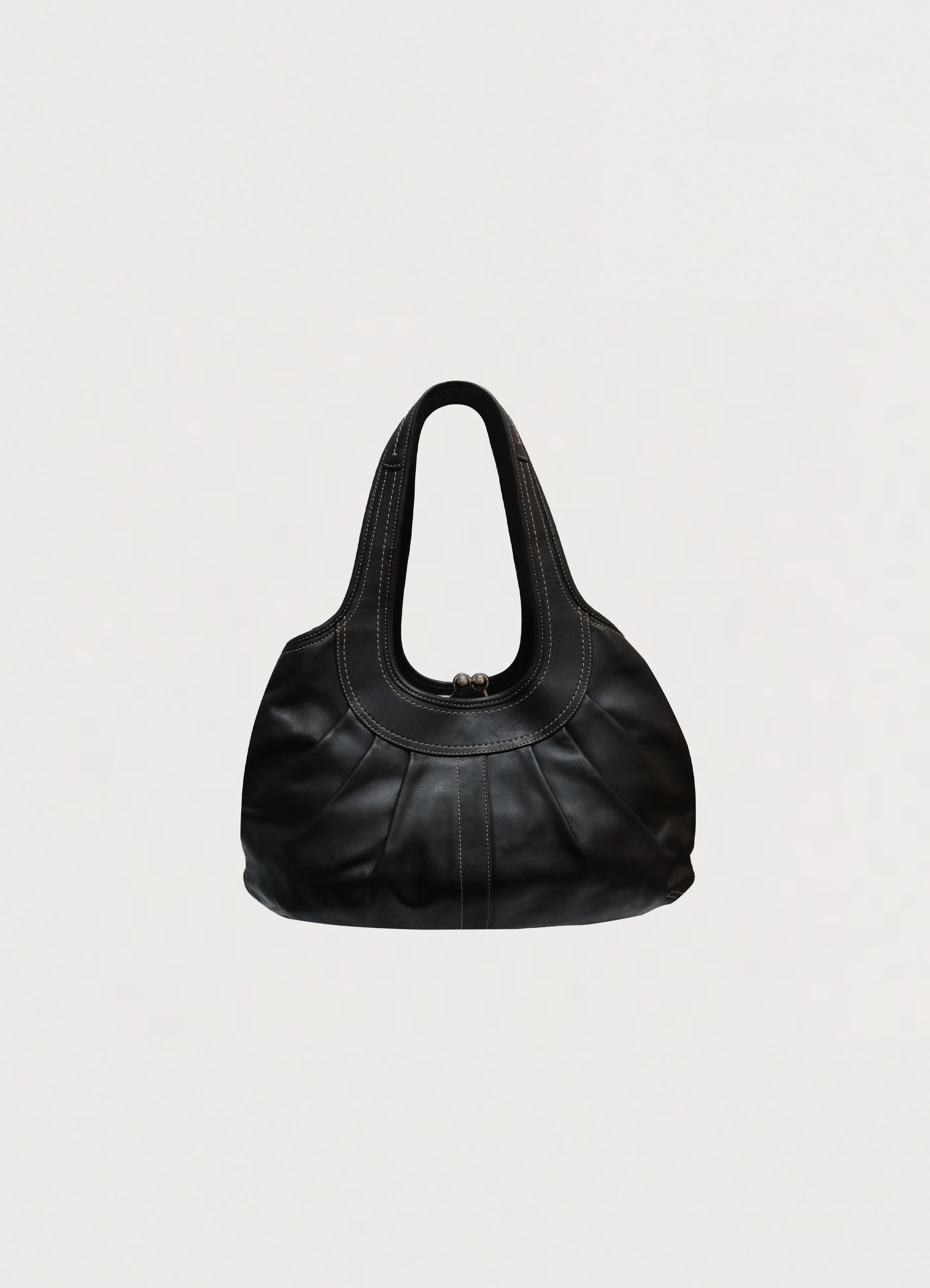 ERGO PLEATED FRAME SATCHEL BAG