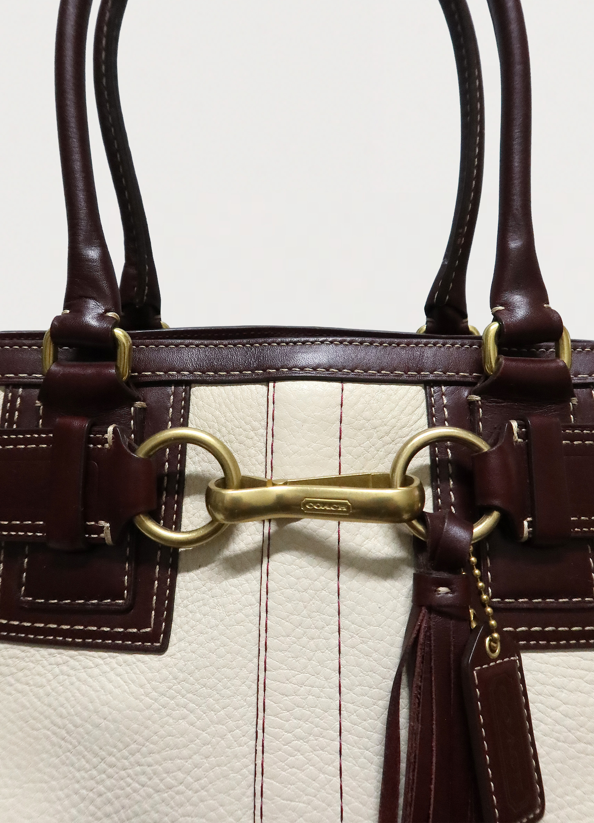 HAMPTONS LEATHER TOTE SHOULDER BAG