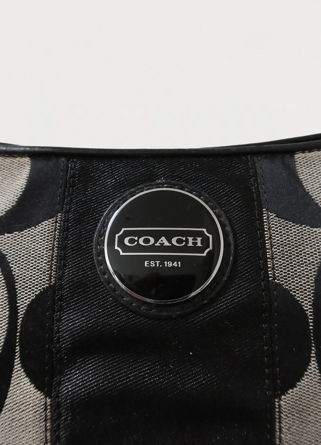 SIGNATURE STRIPE DEMI SHOULDER BAG