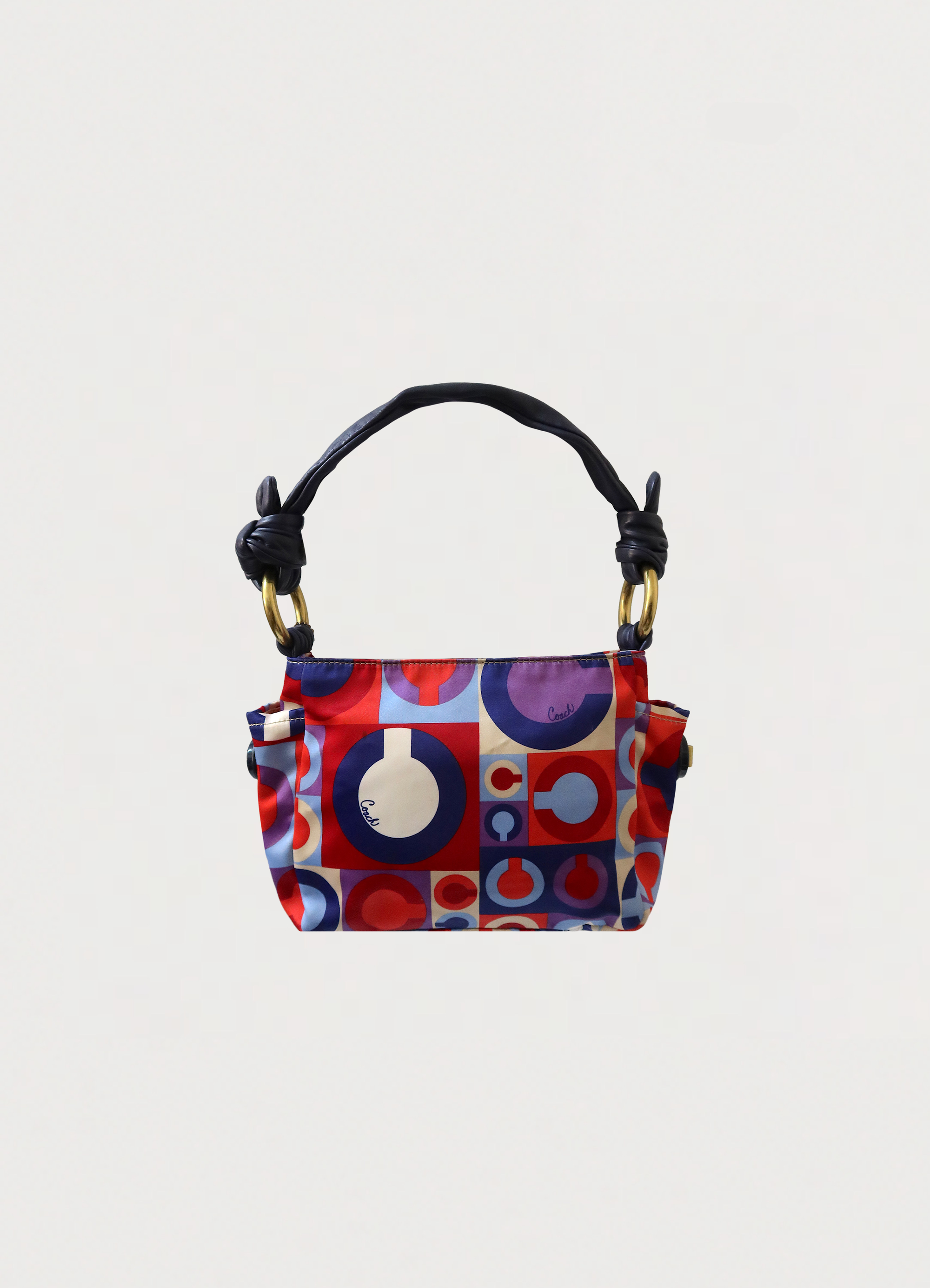 MADISON SCARF GRAPHIC OP ART SHOULDER BAG