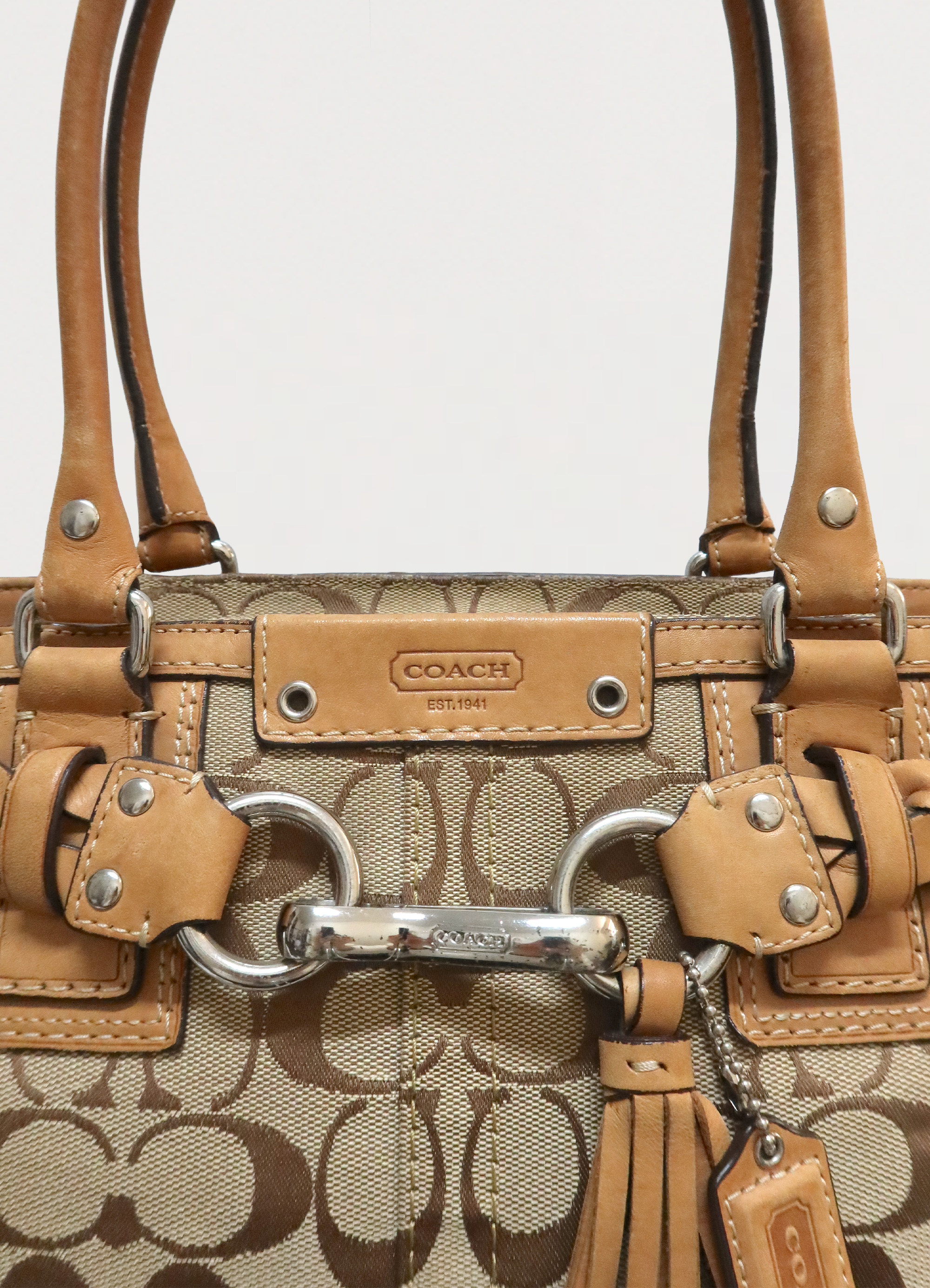 SIGNATURE HAMPTONS CARRYALL SATCHEL BAG