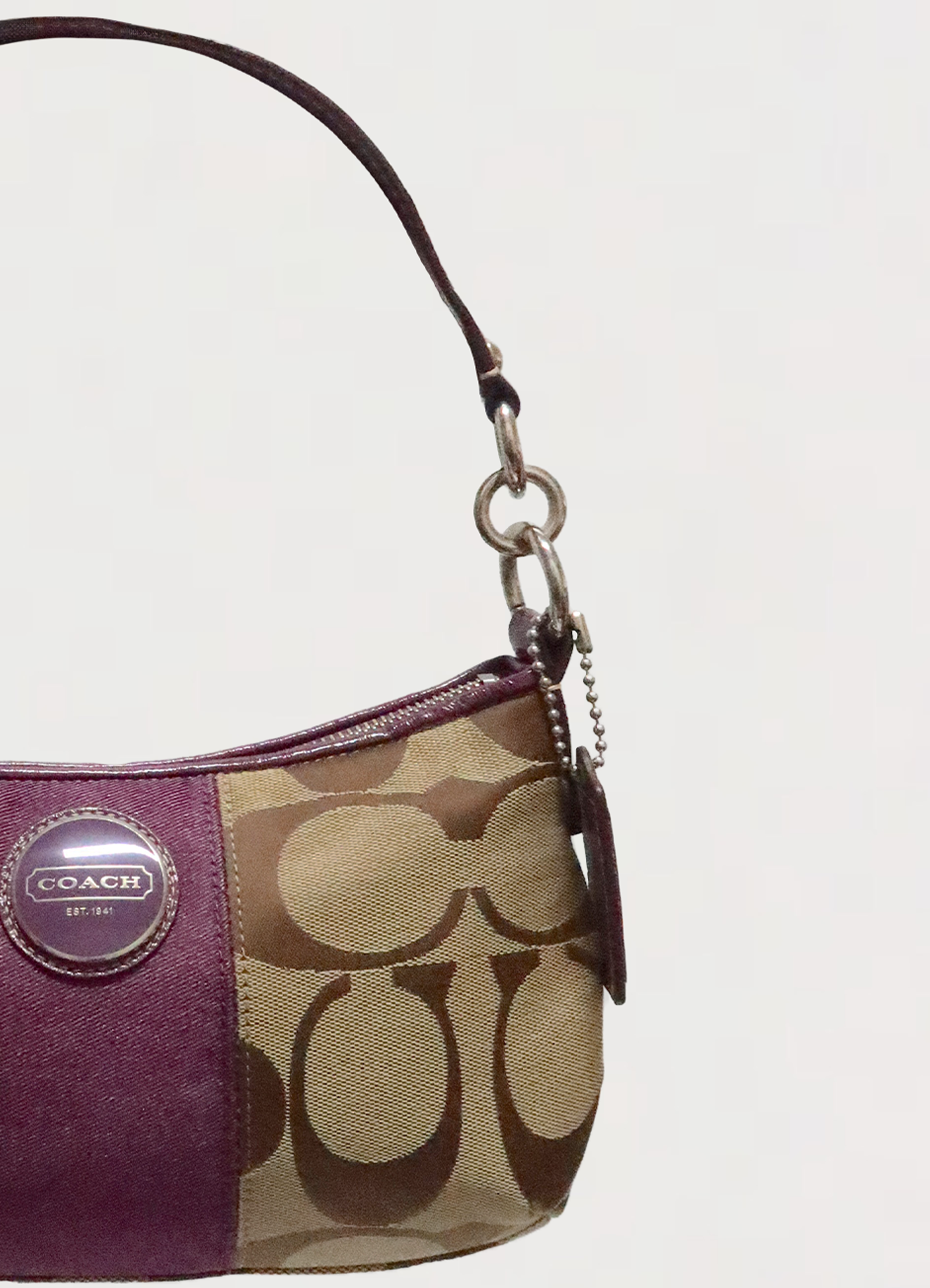 SIGNATURE STRIPE DEMI SHOULDER BAG