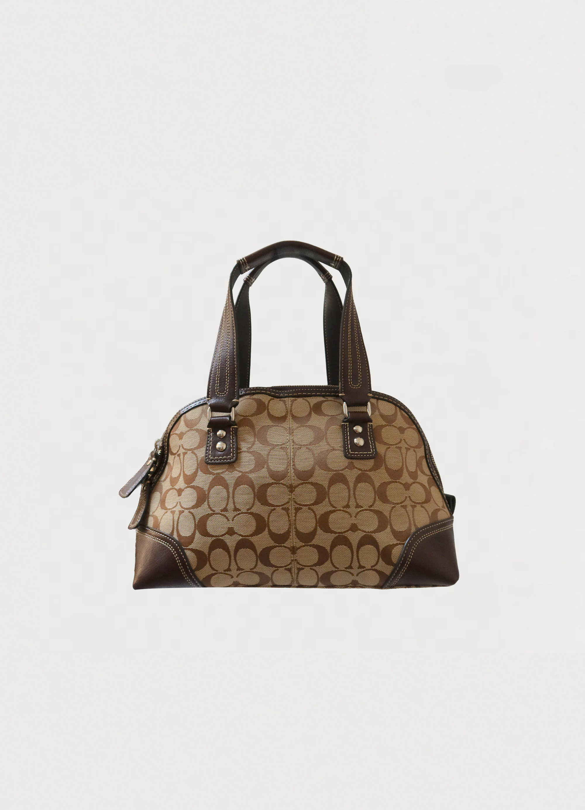 HAMPTONS SIGNATURE DOMED SATCHEL BAG