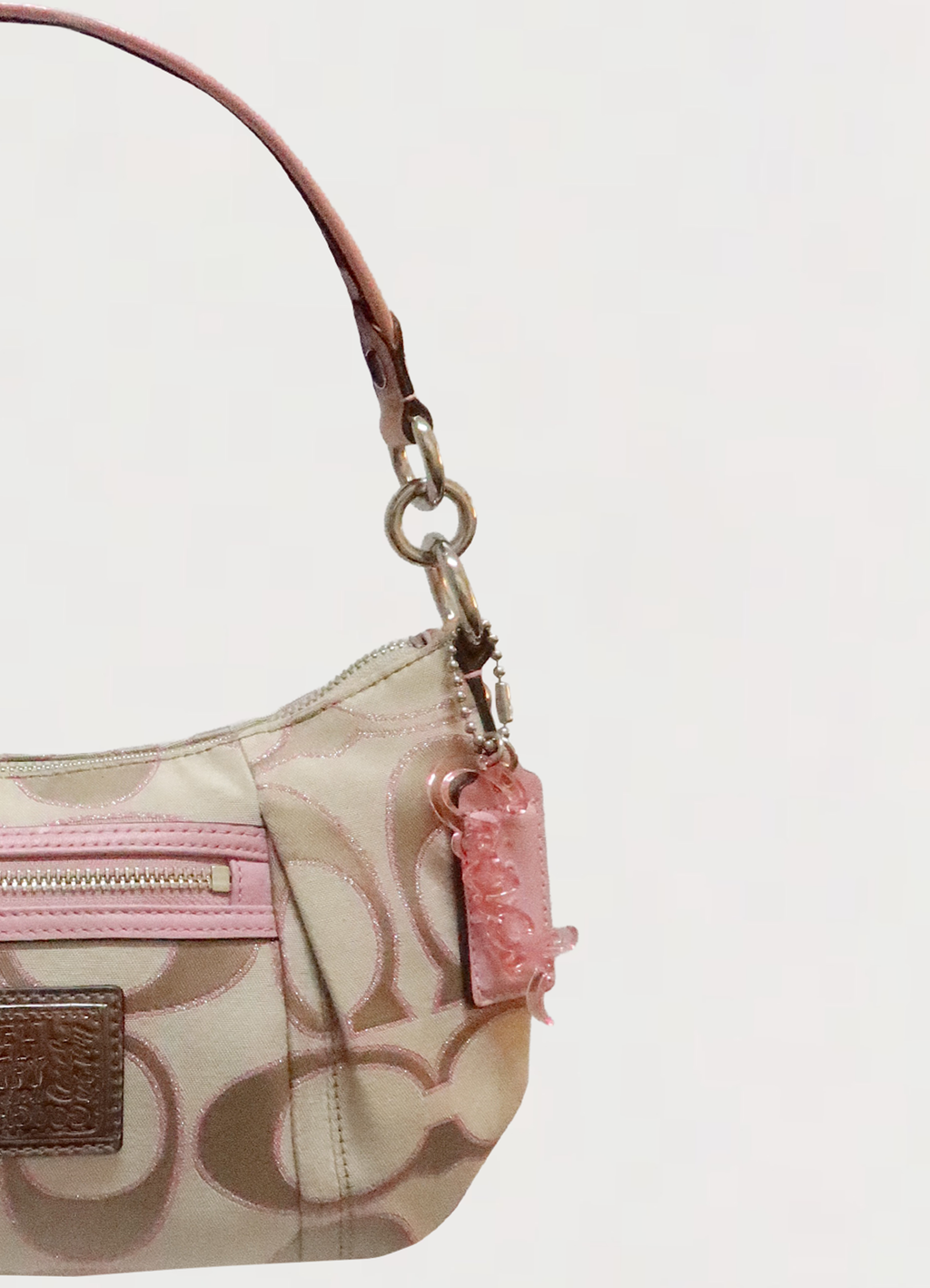POPPY SIGNATURE SATIN LUREX GROOVY SHOULDER BAG