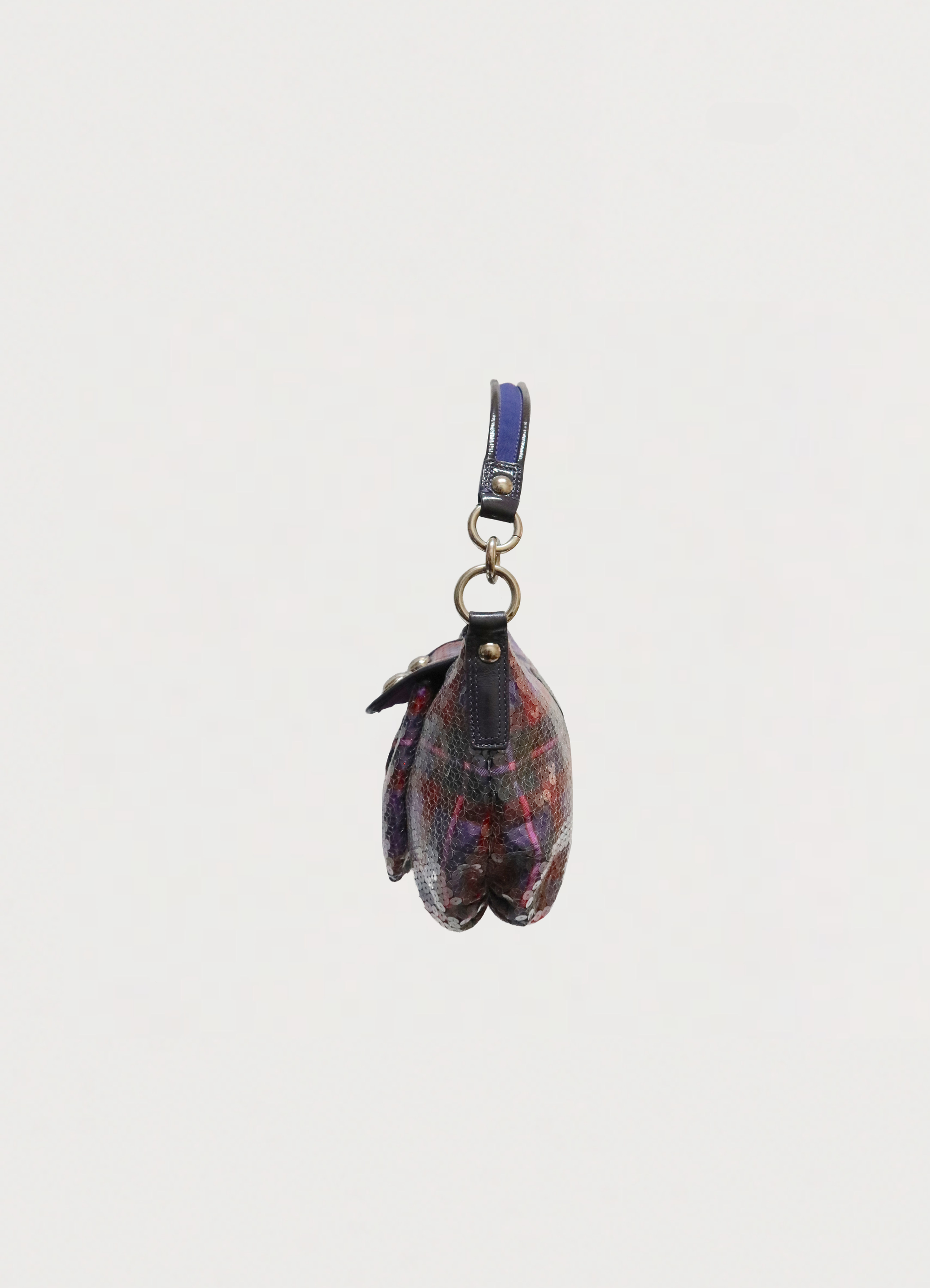 POPPY GROOVY SEQUIN TARTAN SHOULDER BAG