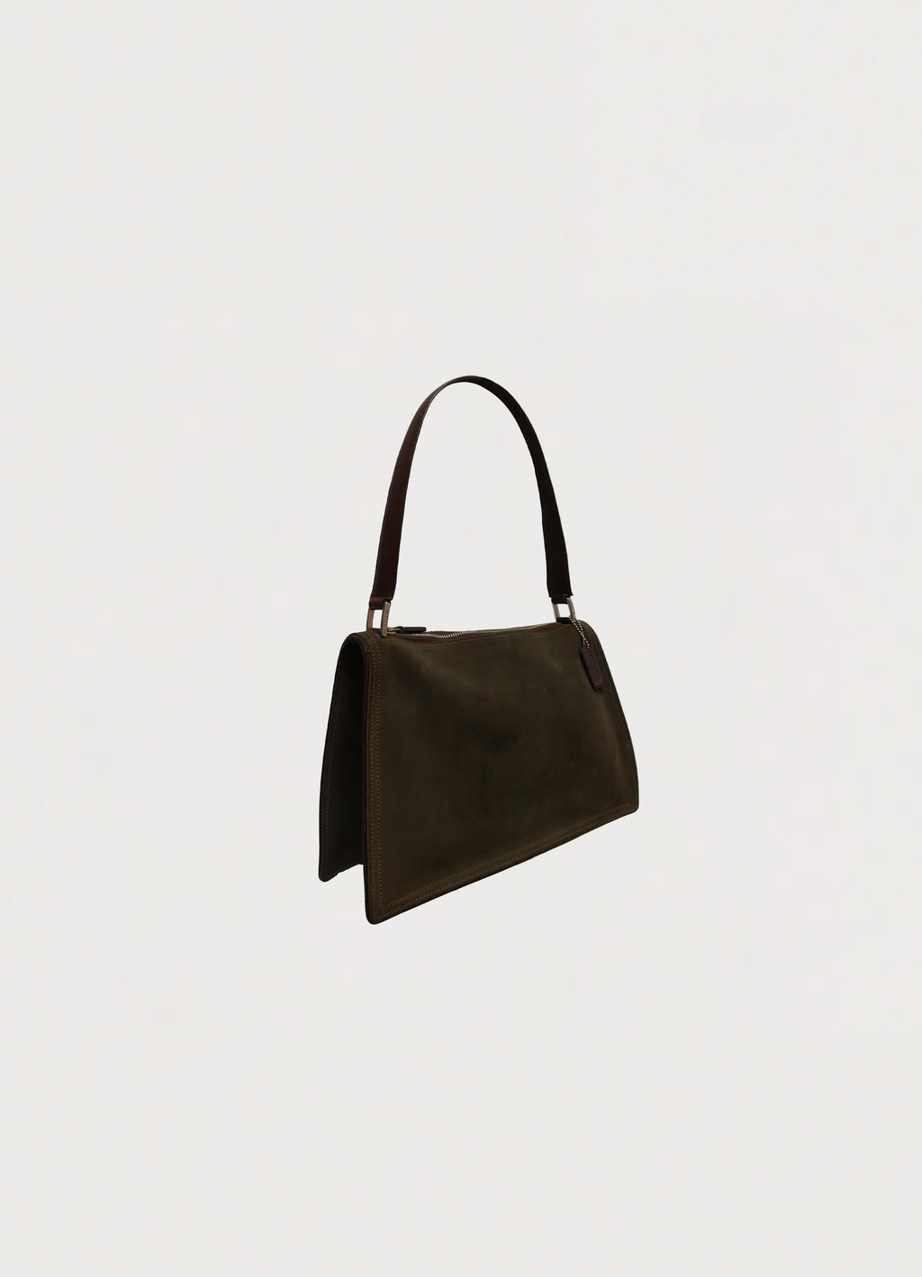 MONTEREY ZIP SUEDE SHOULDER BAG