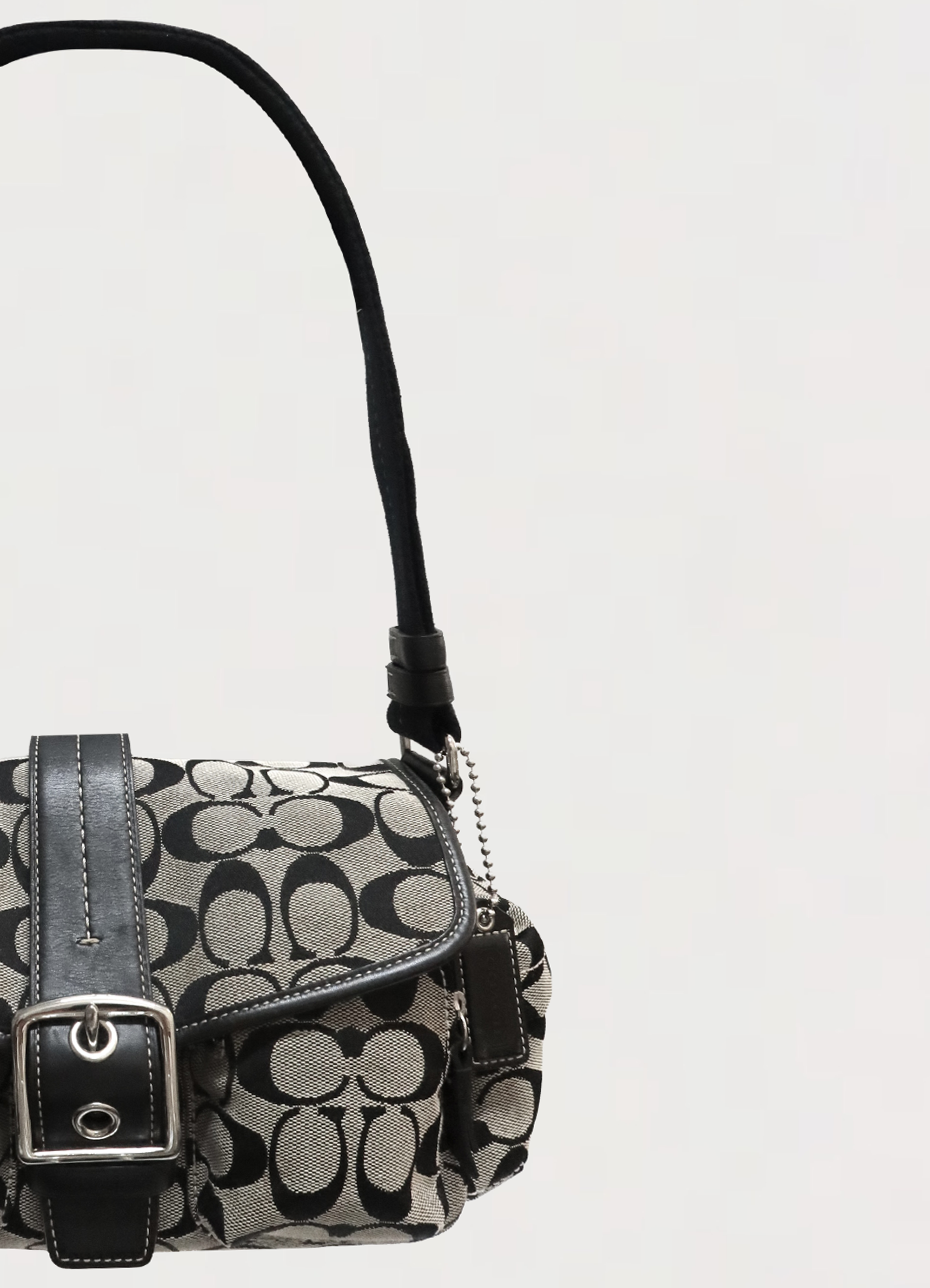 SIGNATURE POCKET SATCHEL SHOULDER BAG