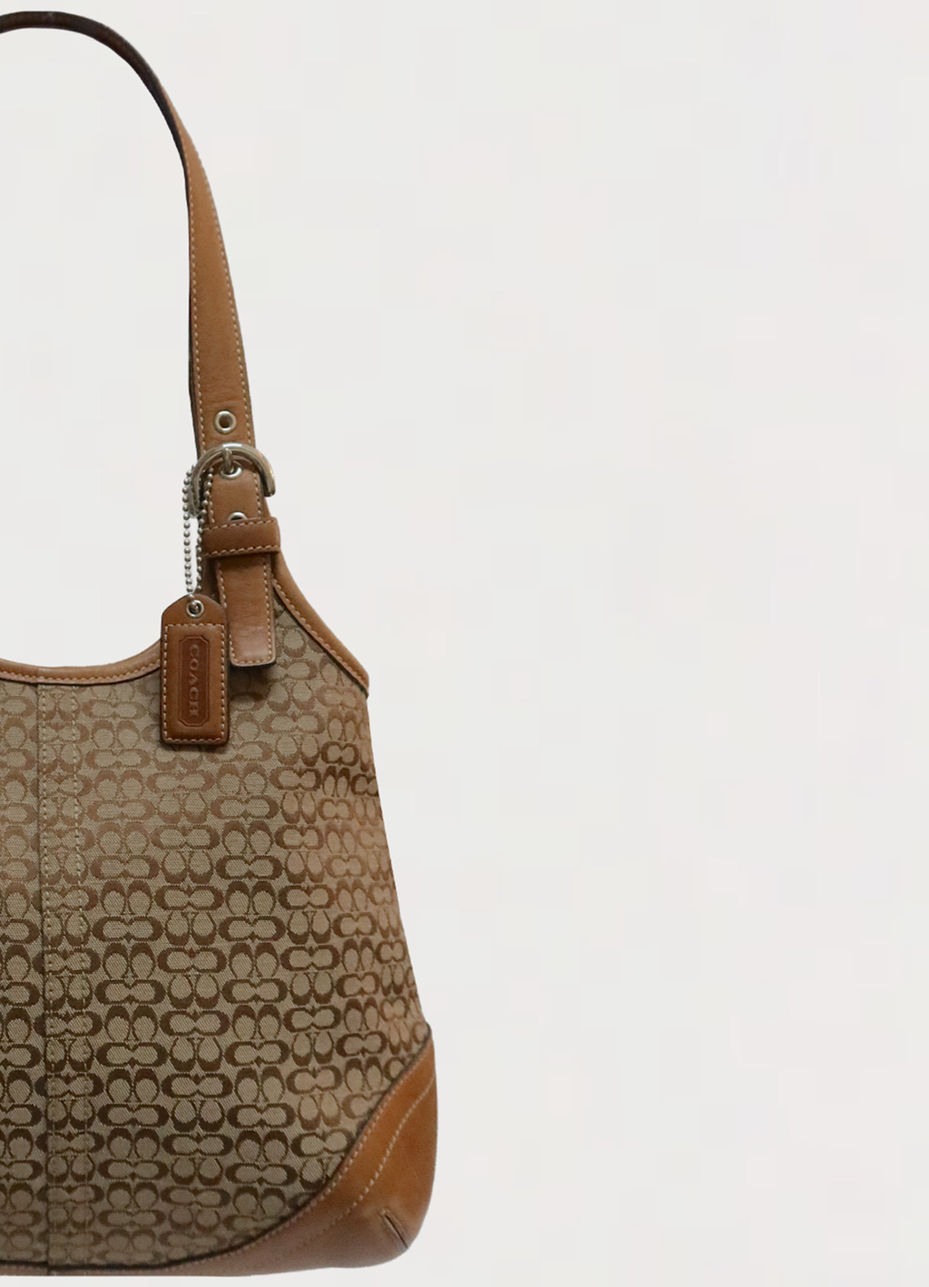 MINI C SIGNATURE SLIM HOBO BAG