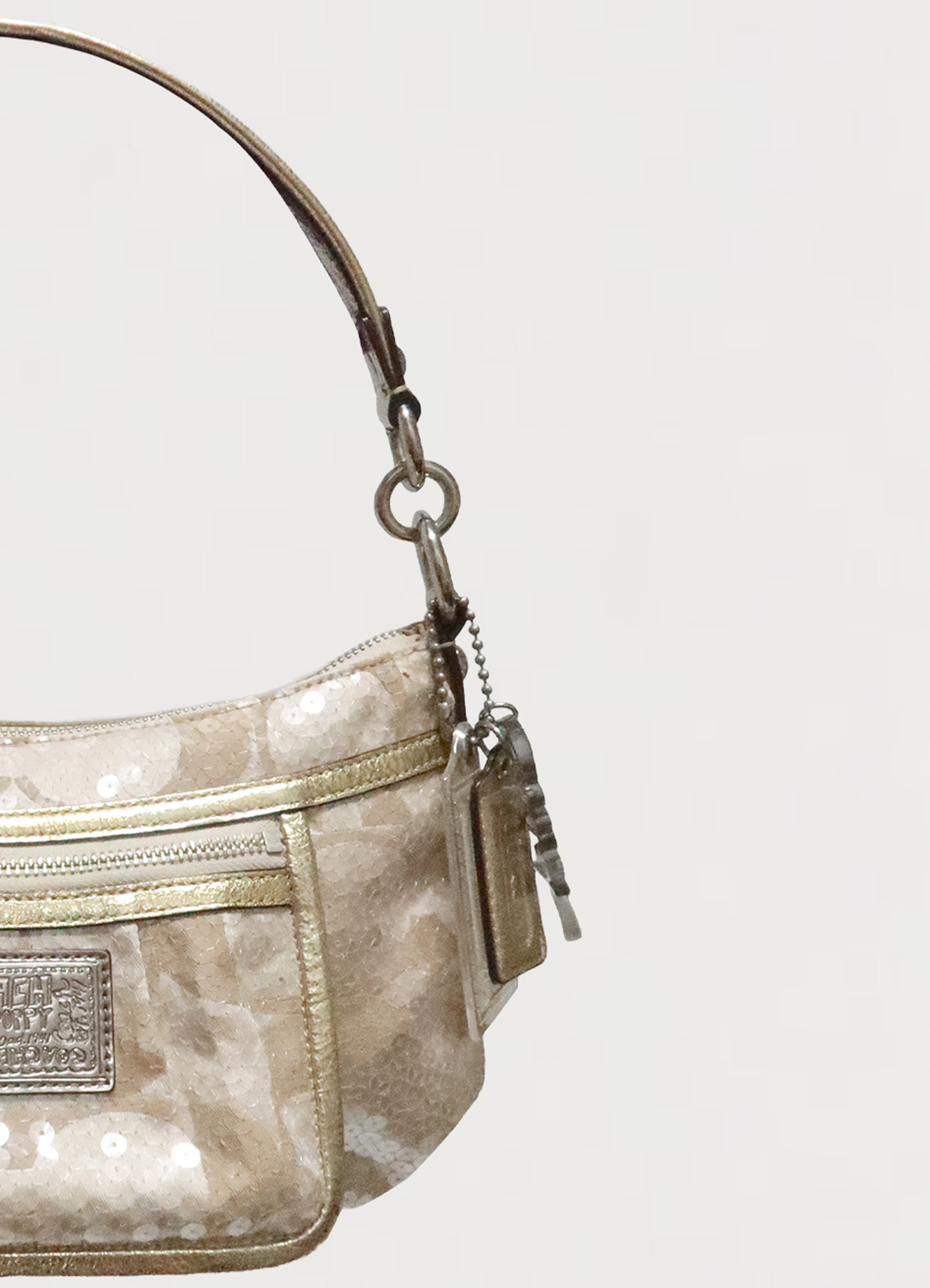 POPPY SEQUIN SIGNATURE SHOULDER BAG