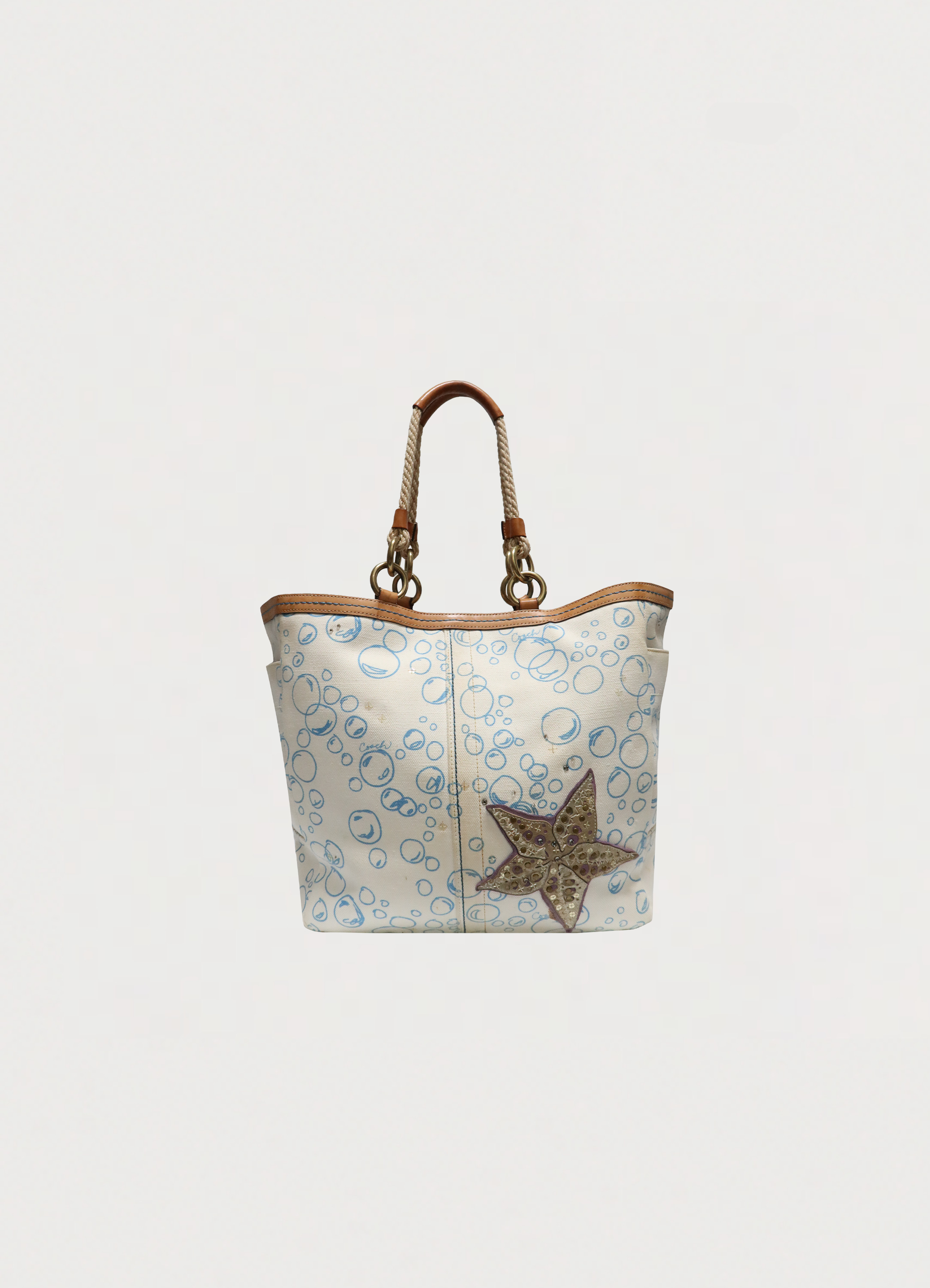 LIMITED EDITION RESORT BUBBLE FISH CORAL TOTE BAG