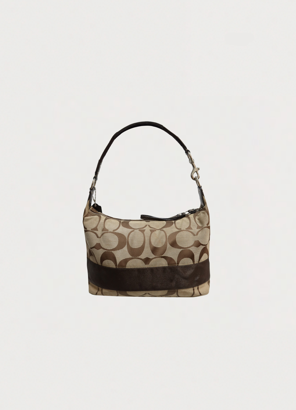 SIGNATURE STRIPE HOBO SHOULDER BAG