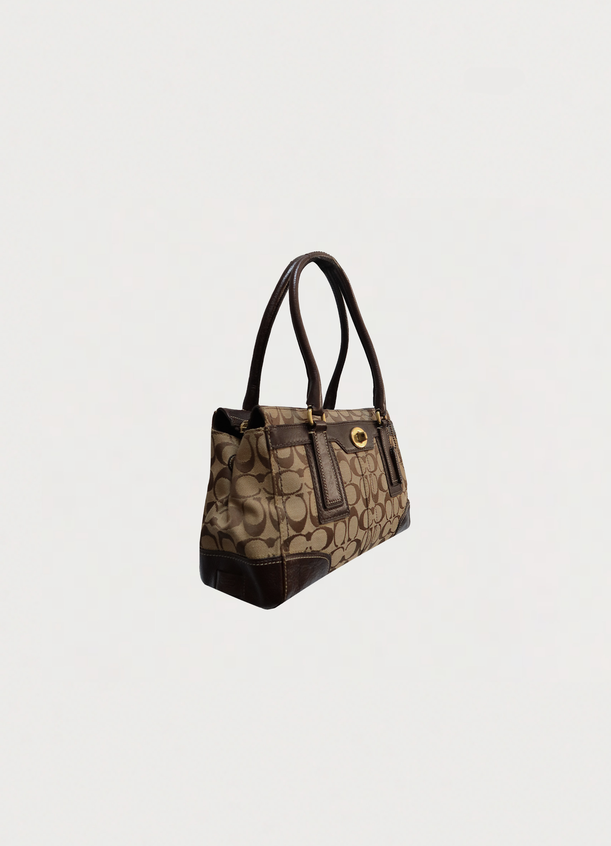 MADELINE SIGNATURE TURNLOCK SHOULDER BAG