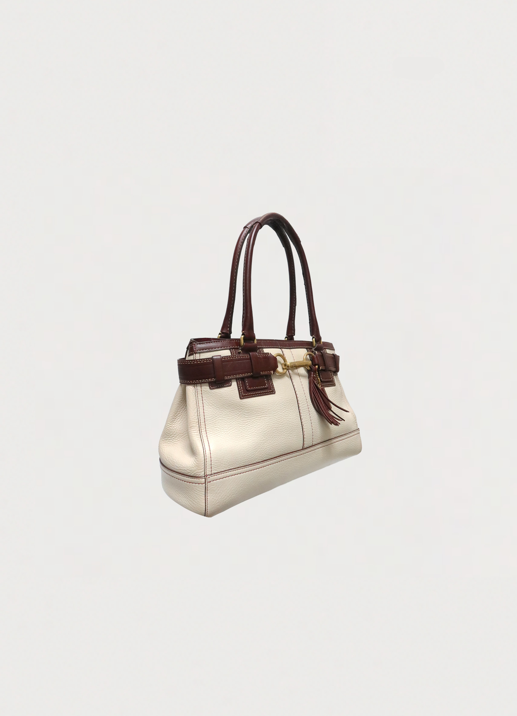 HAMPTONS LEATHER SATCHEL SHOULDER BAG