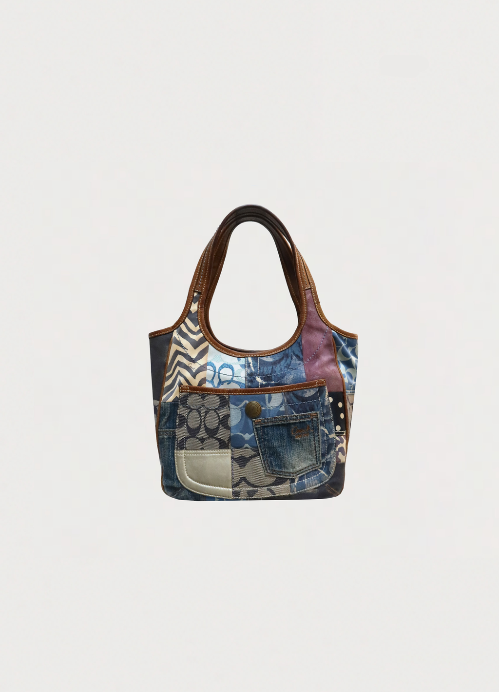 ERGO PATCHWORK TOTE SHOULDER BAG