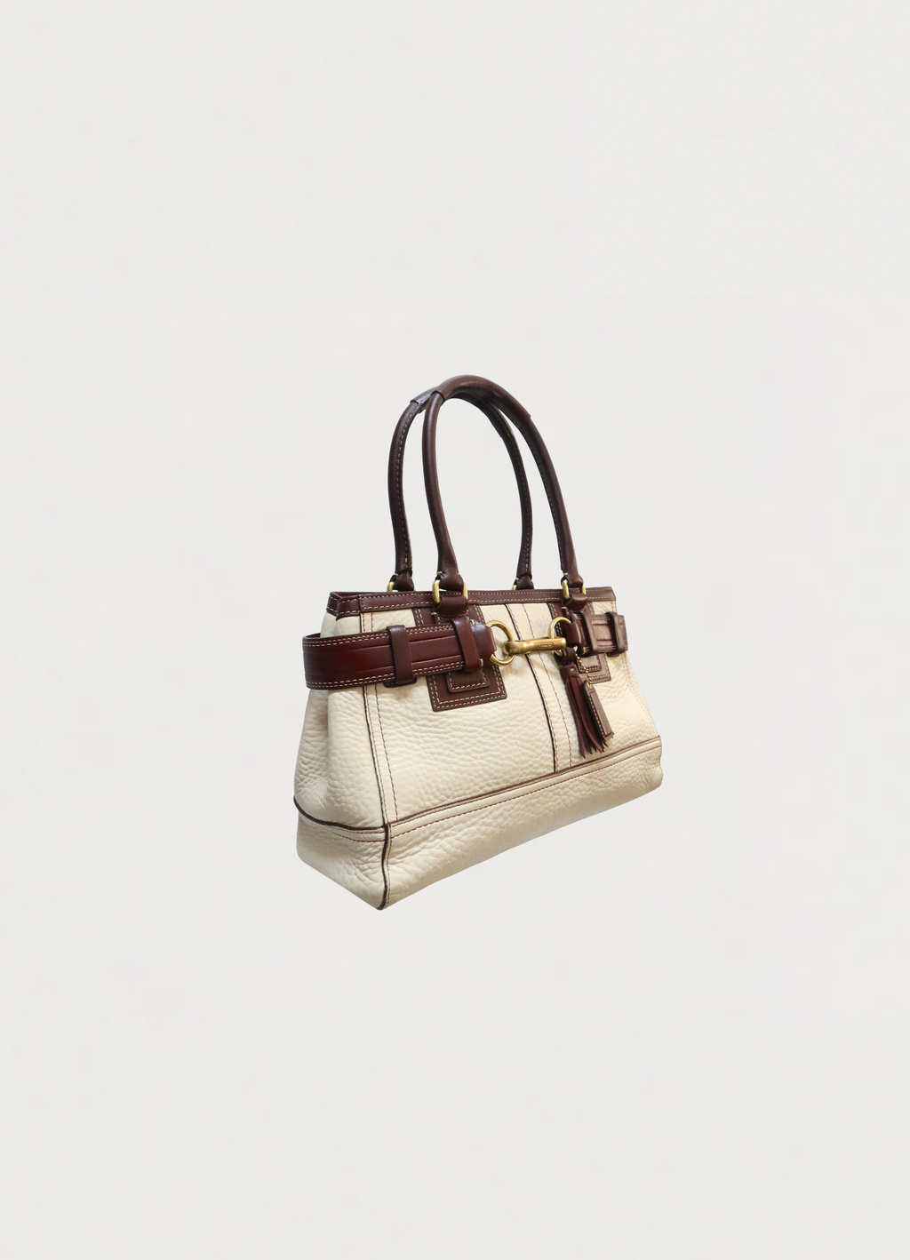 HAMPTONS LEATHER SATCHEL SHOULDER BAG
