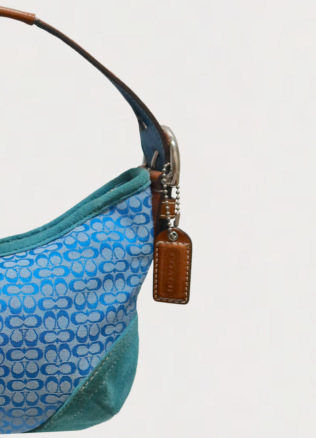 RARE AZURE BLUE SOHO HOBO MINI BAG