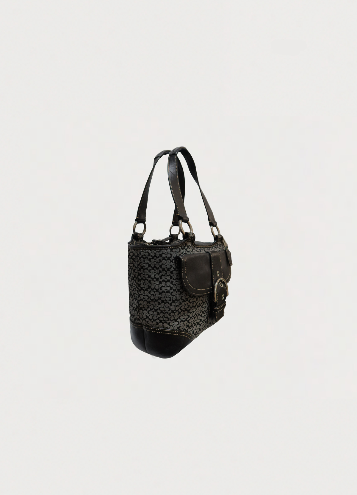SOHO SIGNATURE FLAP TOTE BAG