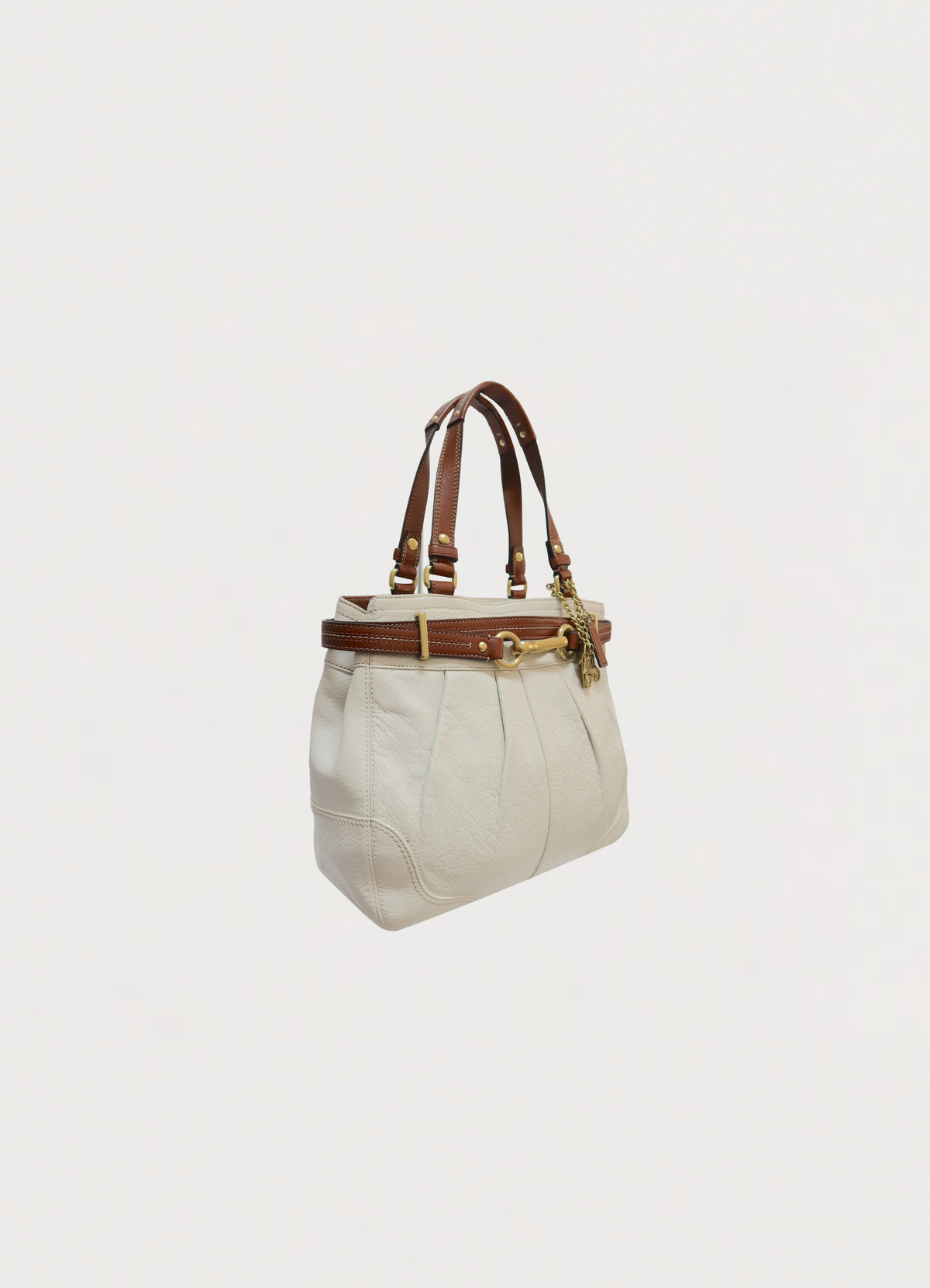 PLEATED HAMPTONS LEATHER SHOULDER BAG