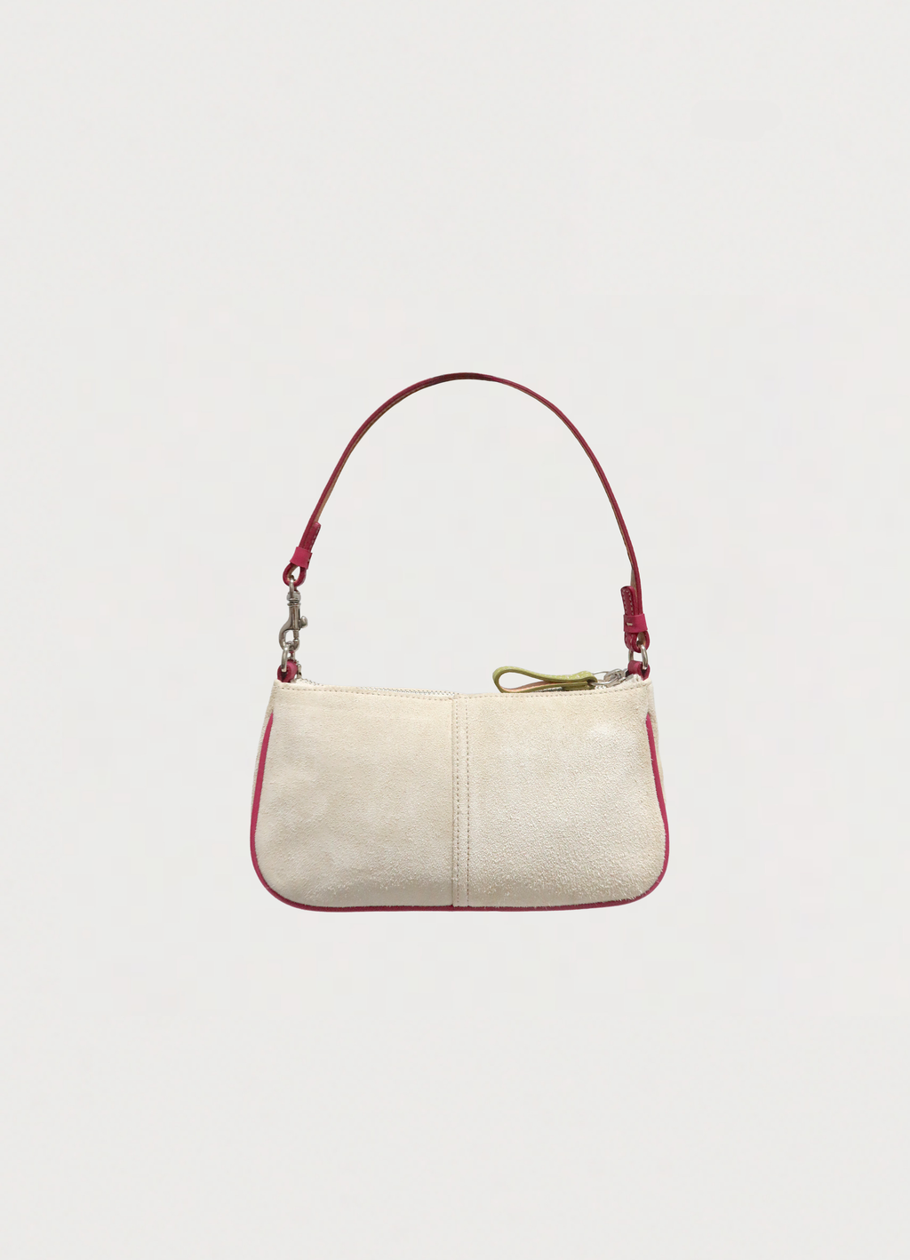 HEART SUEDE DEMI SHOULDER BAG