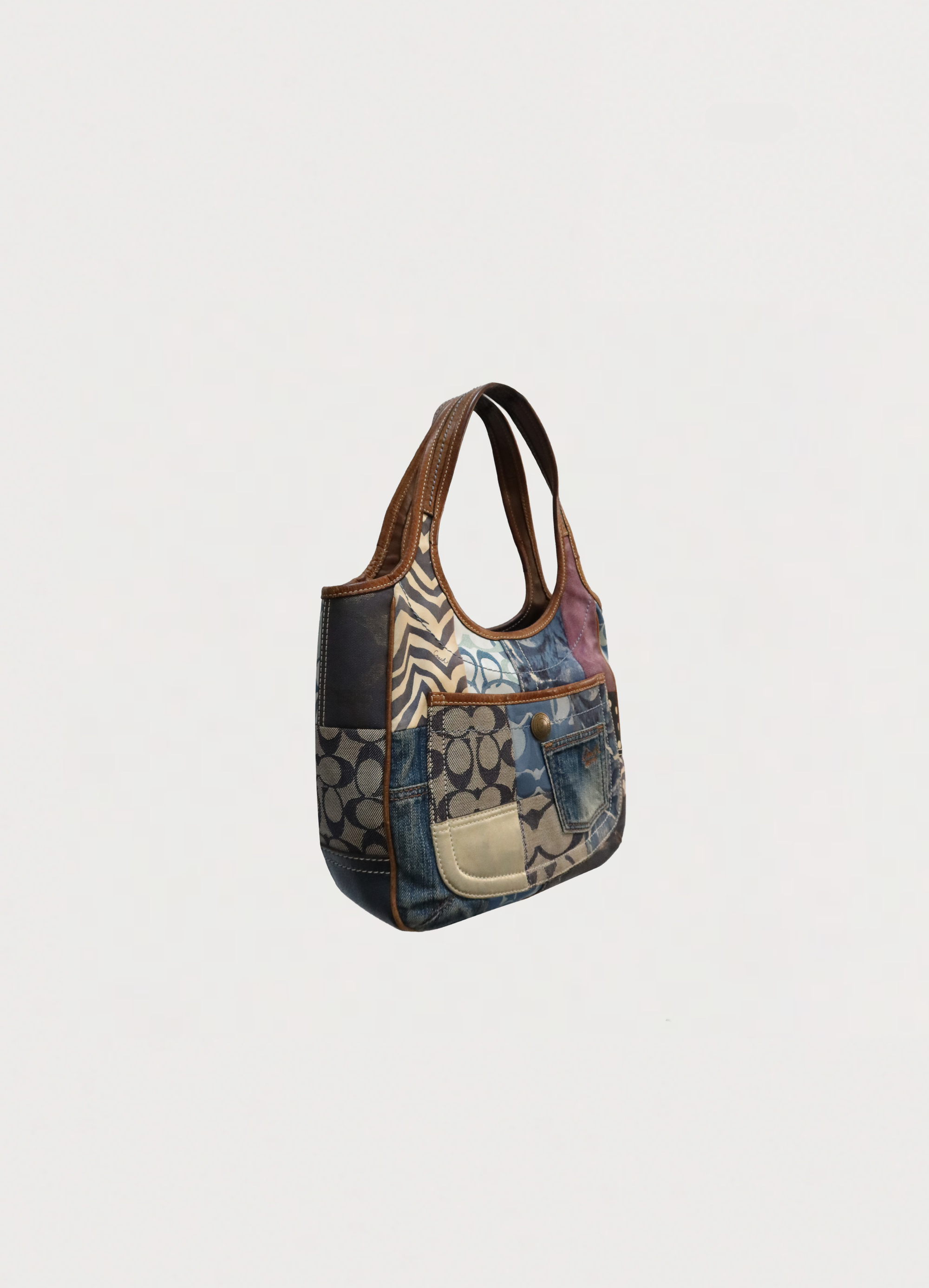 ERGO PATCHWORK TOTE SHOULDER BAG
