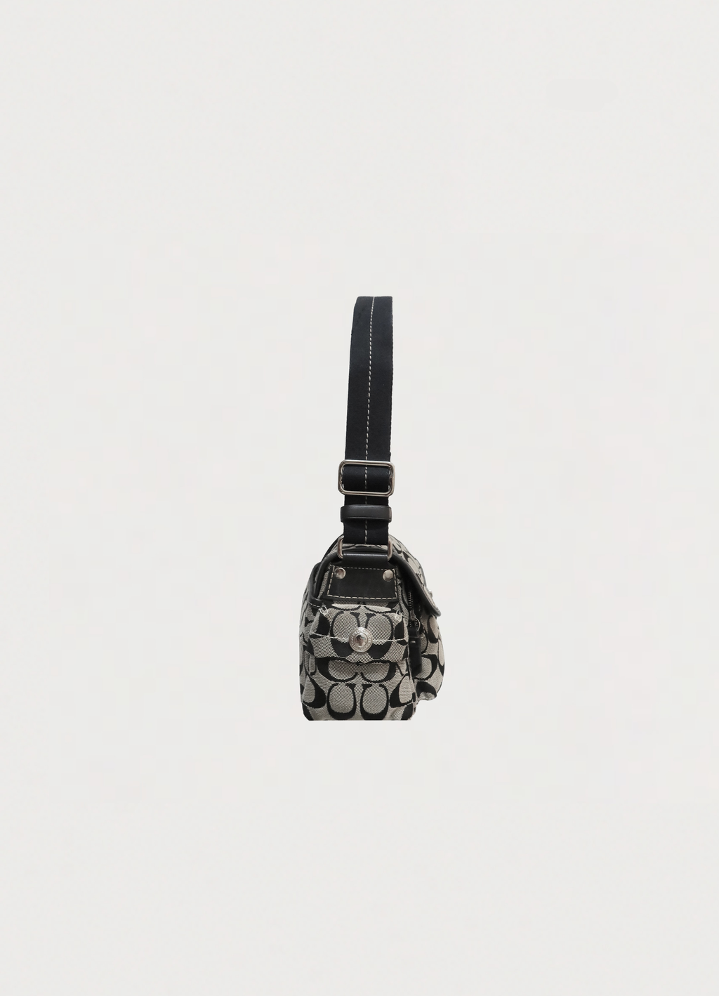 SIGNATURE POCKET SATCHEL SHOULDER BAG
