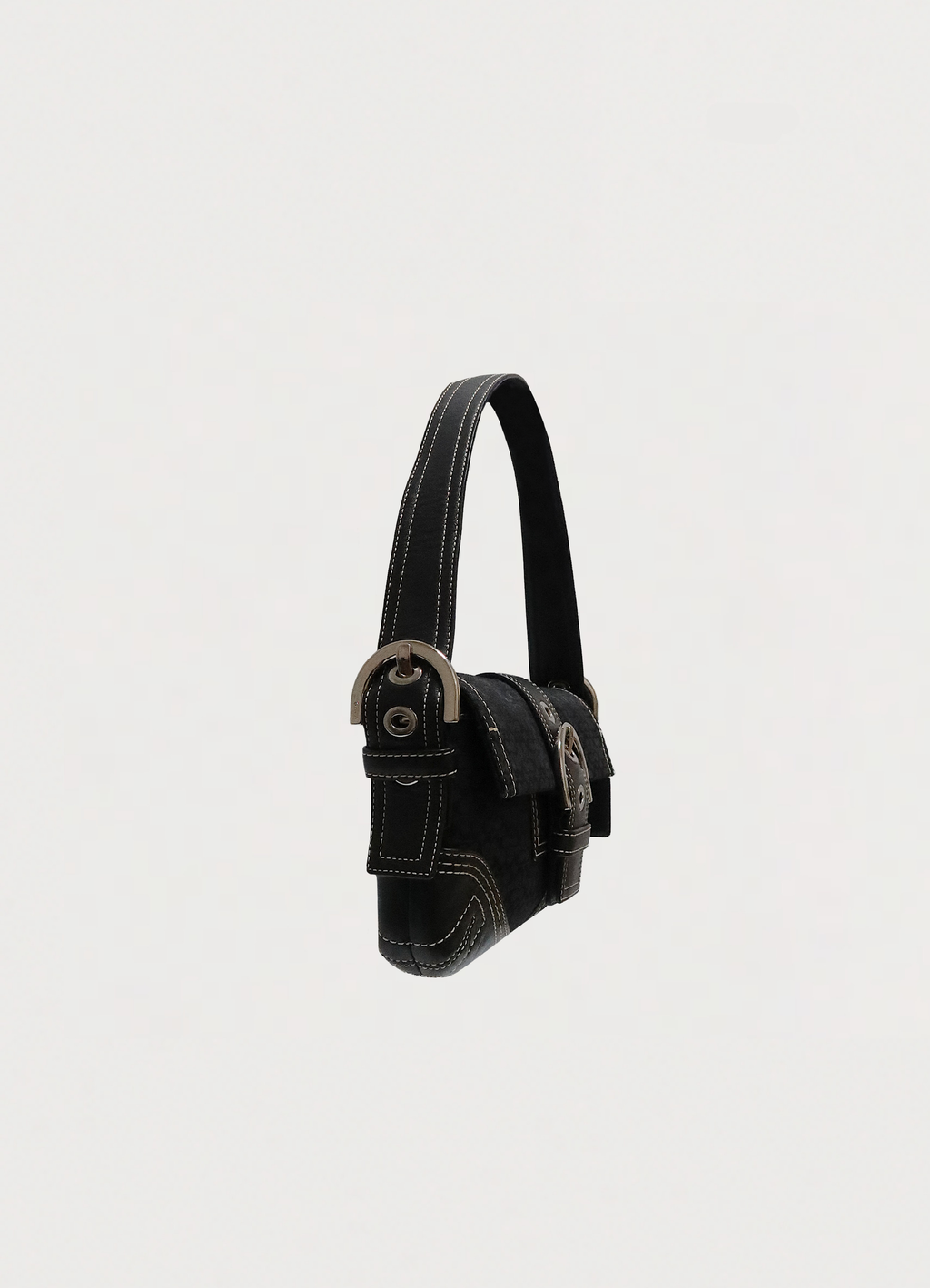 SOHO SIGNATURE MONOGRAM FLAP SHOULDER BAG