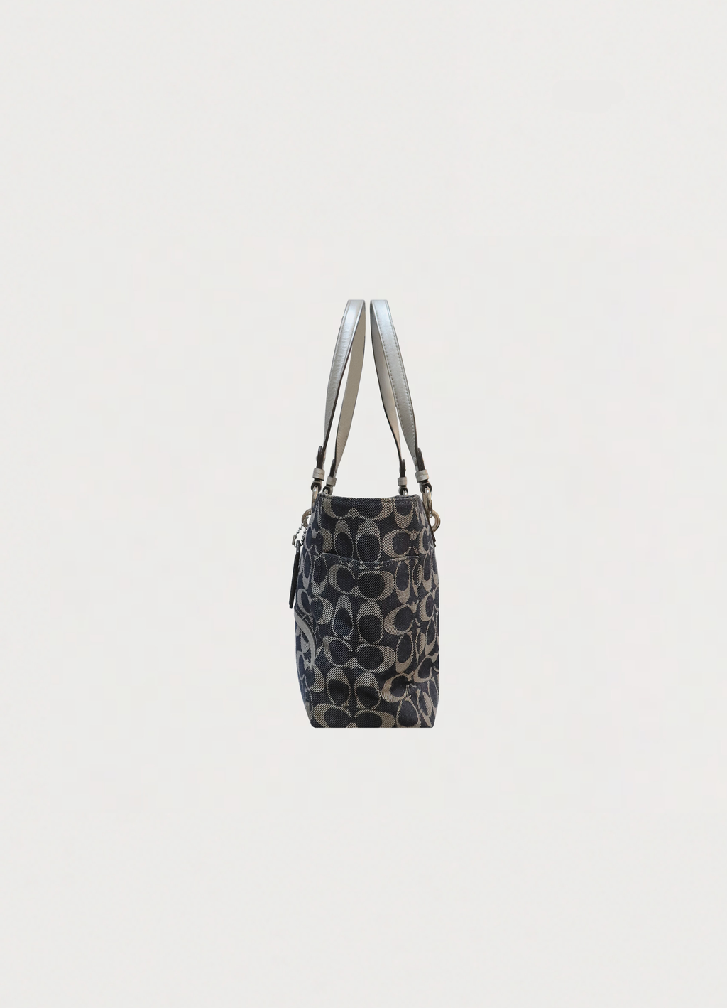 SIGNATURE DENIM PATCHWORK TOTE BAG