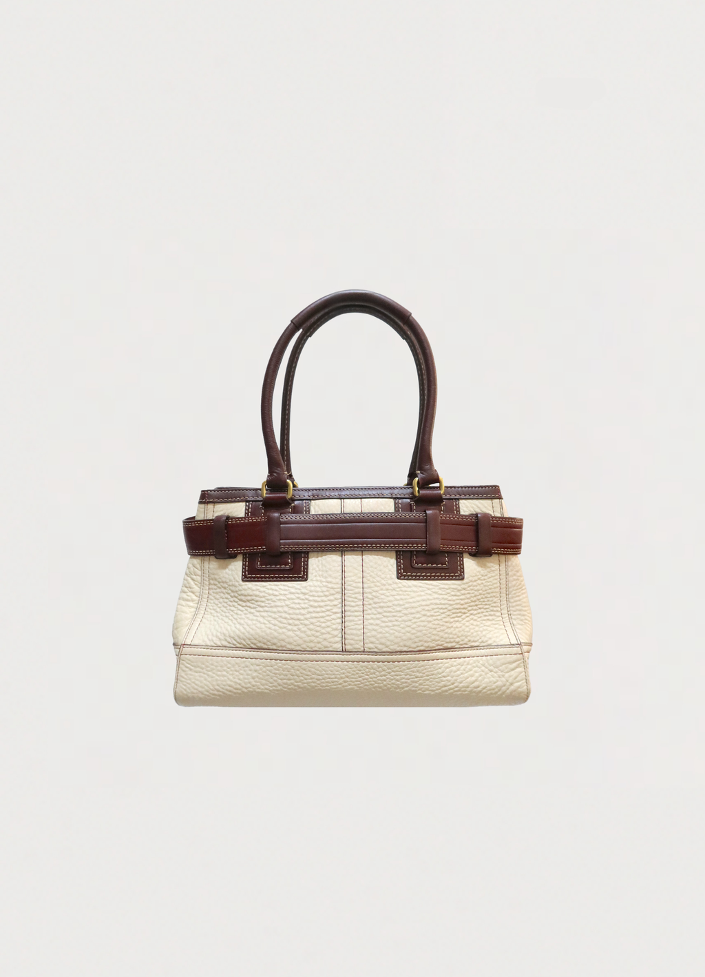 HAMPTONS LEATHER SATCHEL SHOULDER BAG