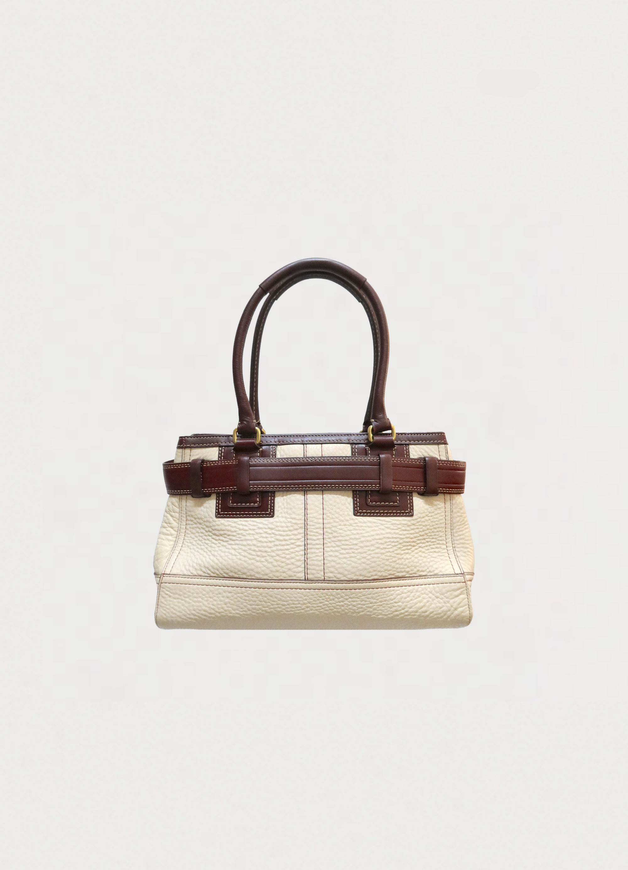 HAMPTONS LEATHER SATCHEL SHOULDER BAG
