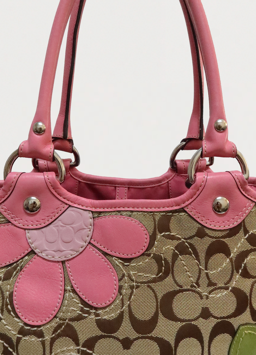 DAISY SIGNATURE PATCHWORK TOTE BAG