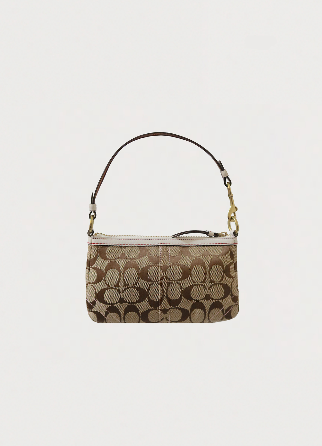 POPPY FLOWER APPLIQUE DEMI SHOULDER BAG