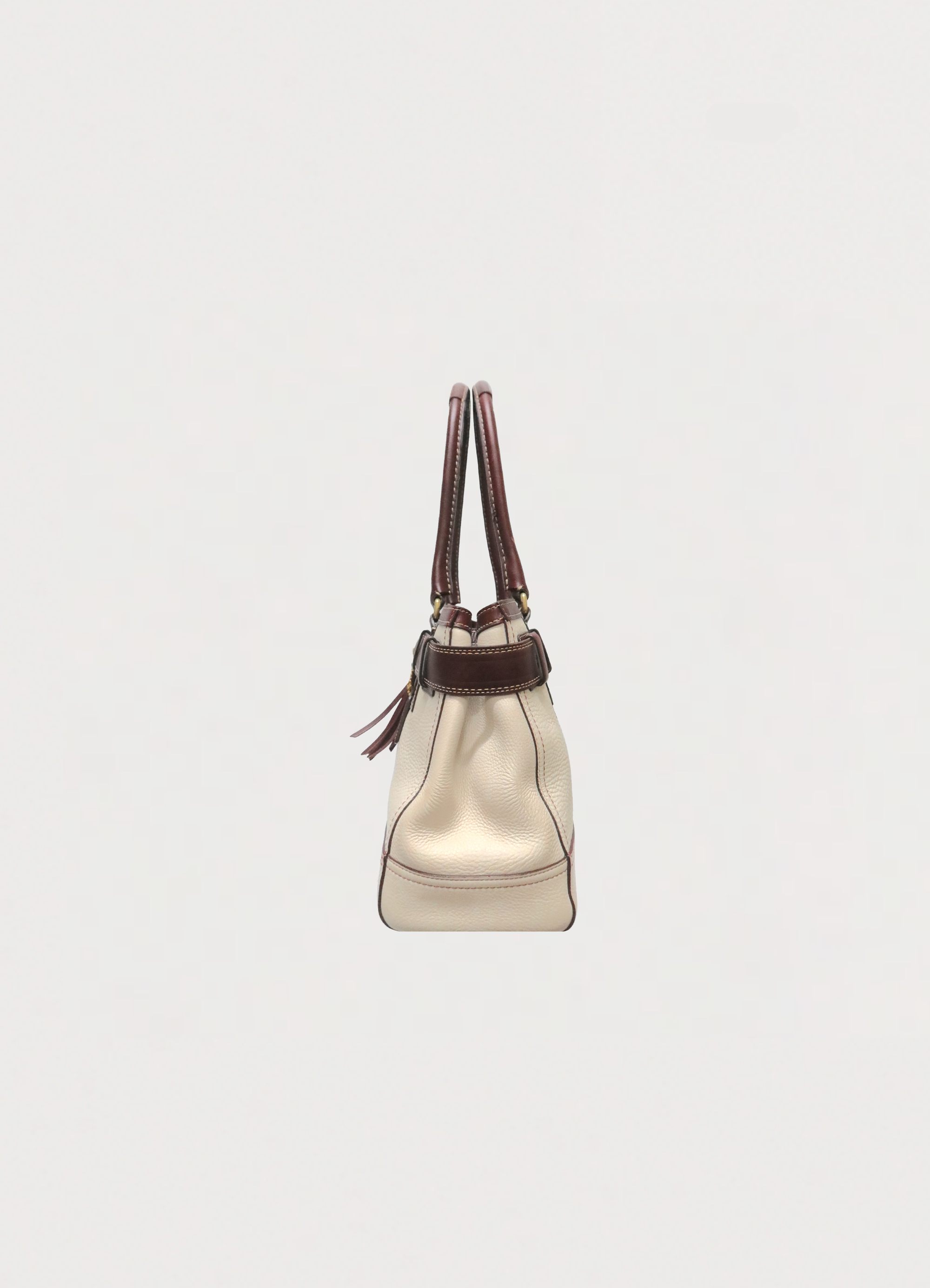 HAMPTONS LEATHER SATCHEL SHOULDER BAG
