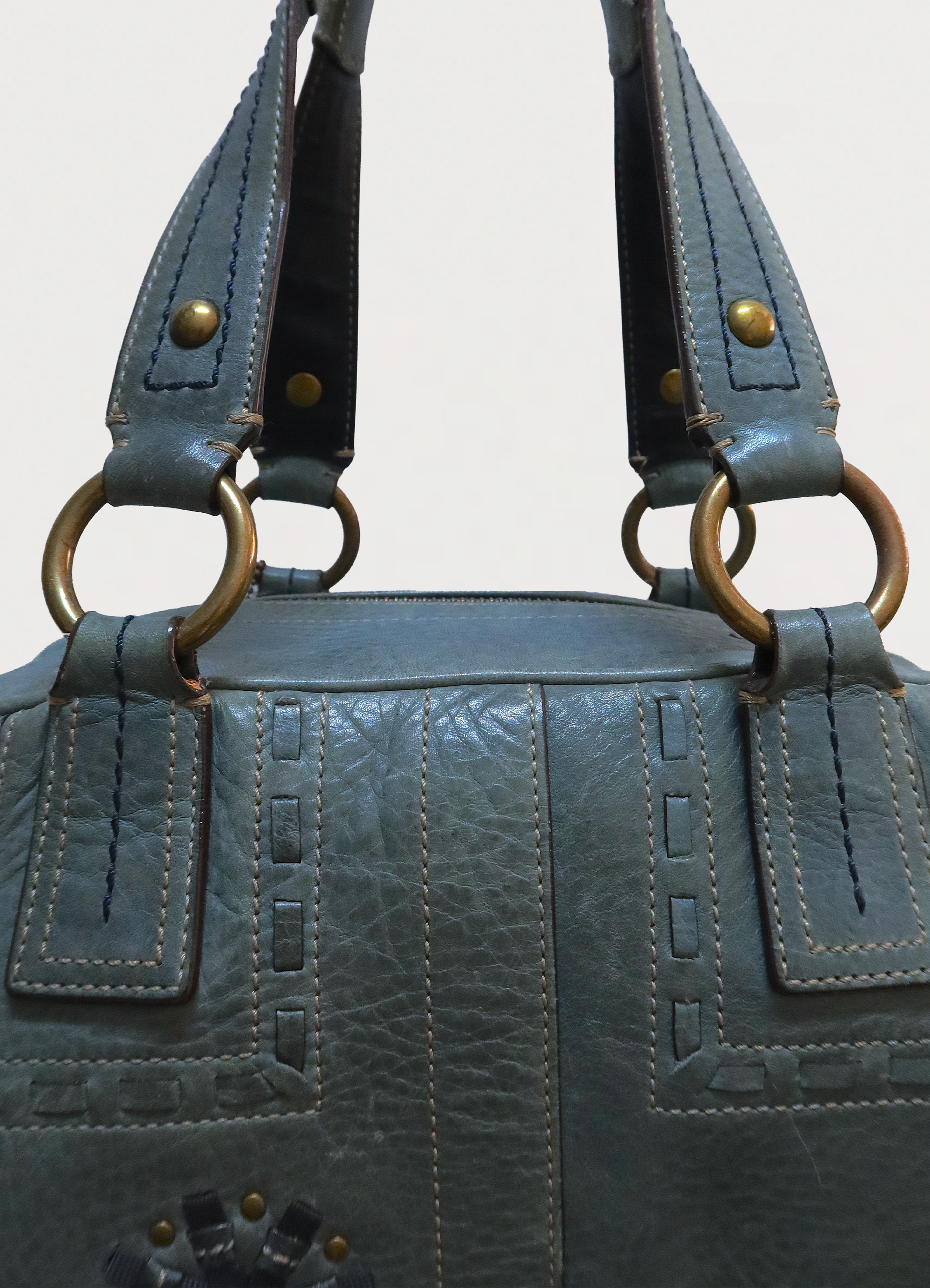 MIA STUDDED STARBURST SATCHEL SHOULDER BAG