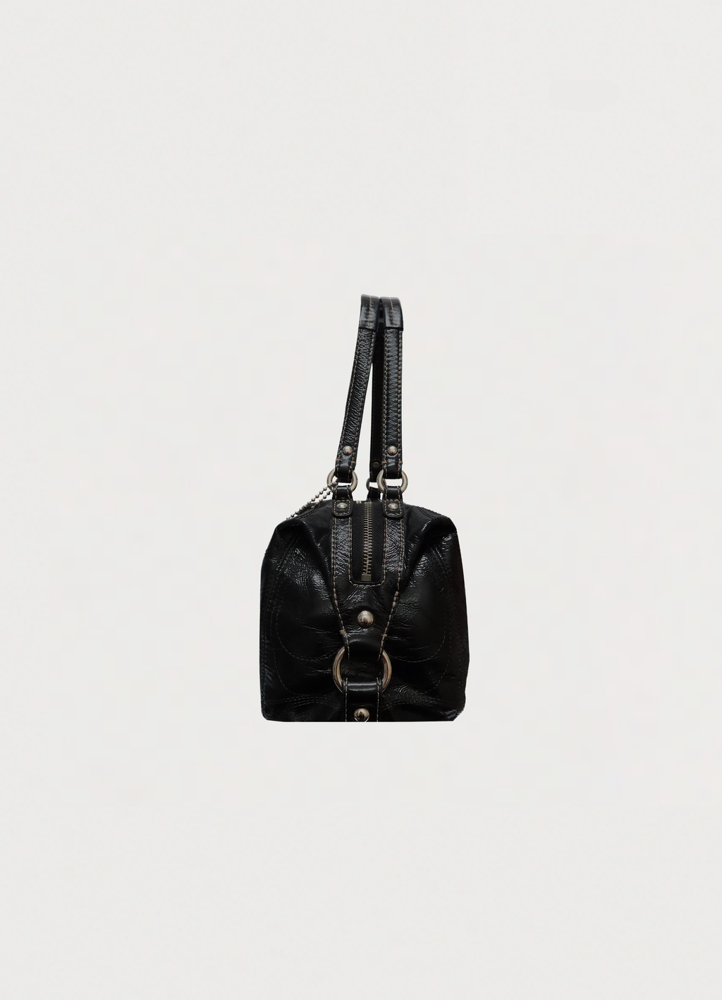 SIGNATURE STITCH BOSTON SHOULDER BAG